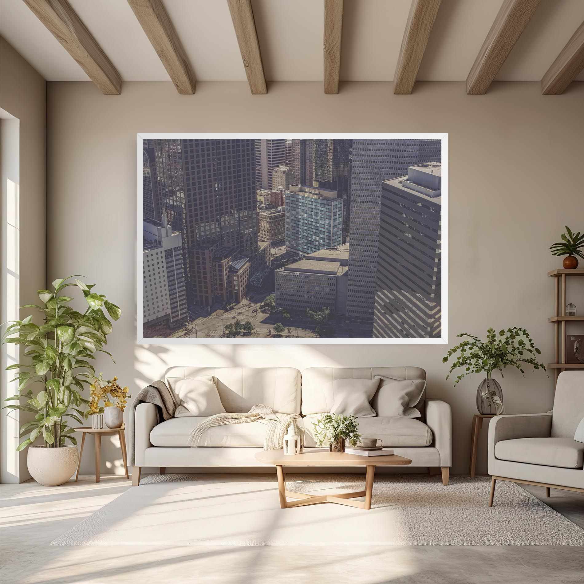 Cream Light Building mockup 6