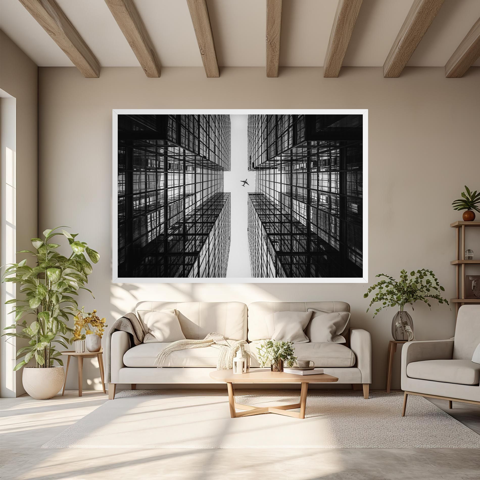 Plane Grey Building mockup 6