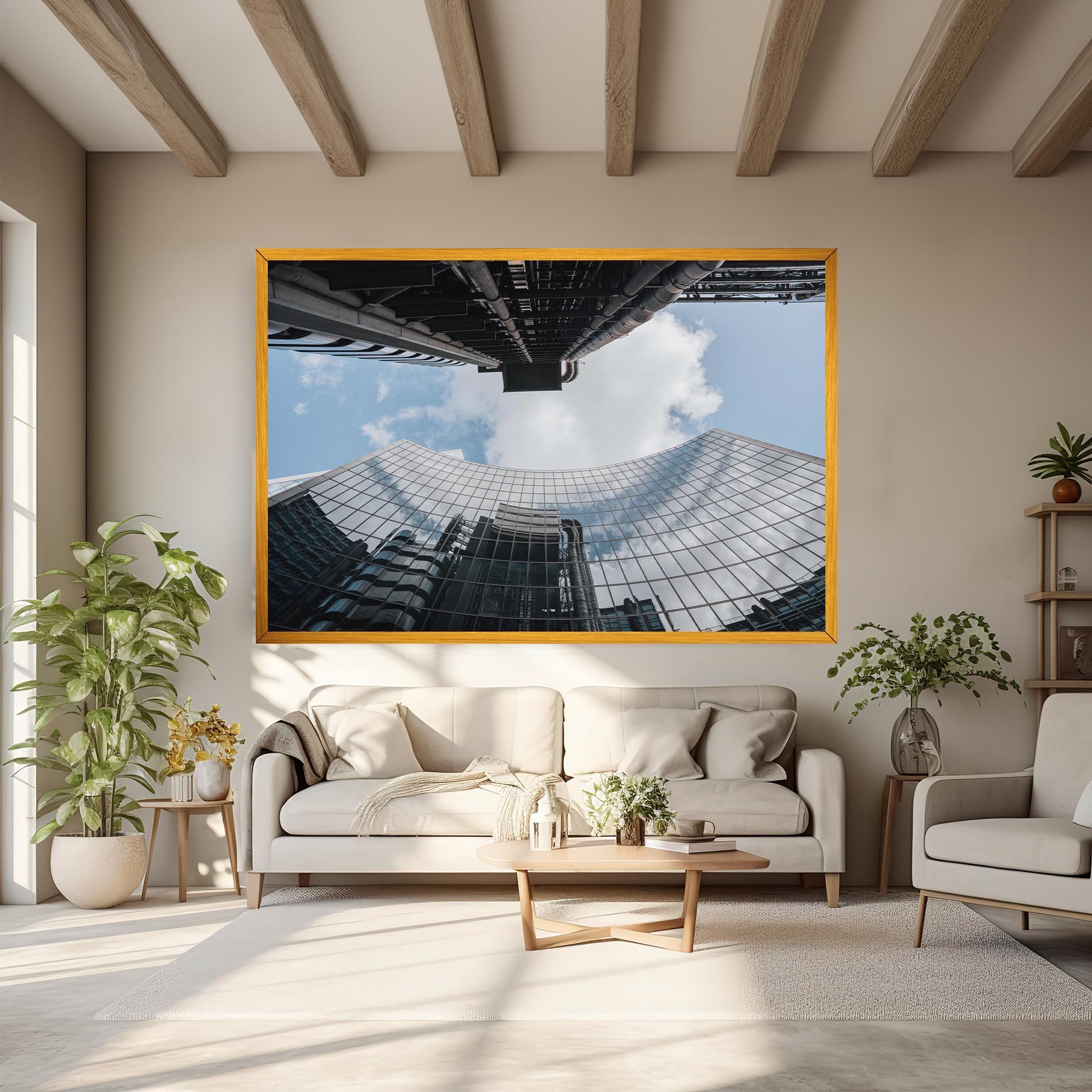 Cloud Big Building mockup 6