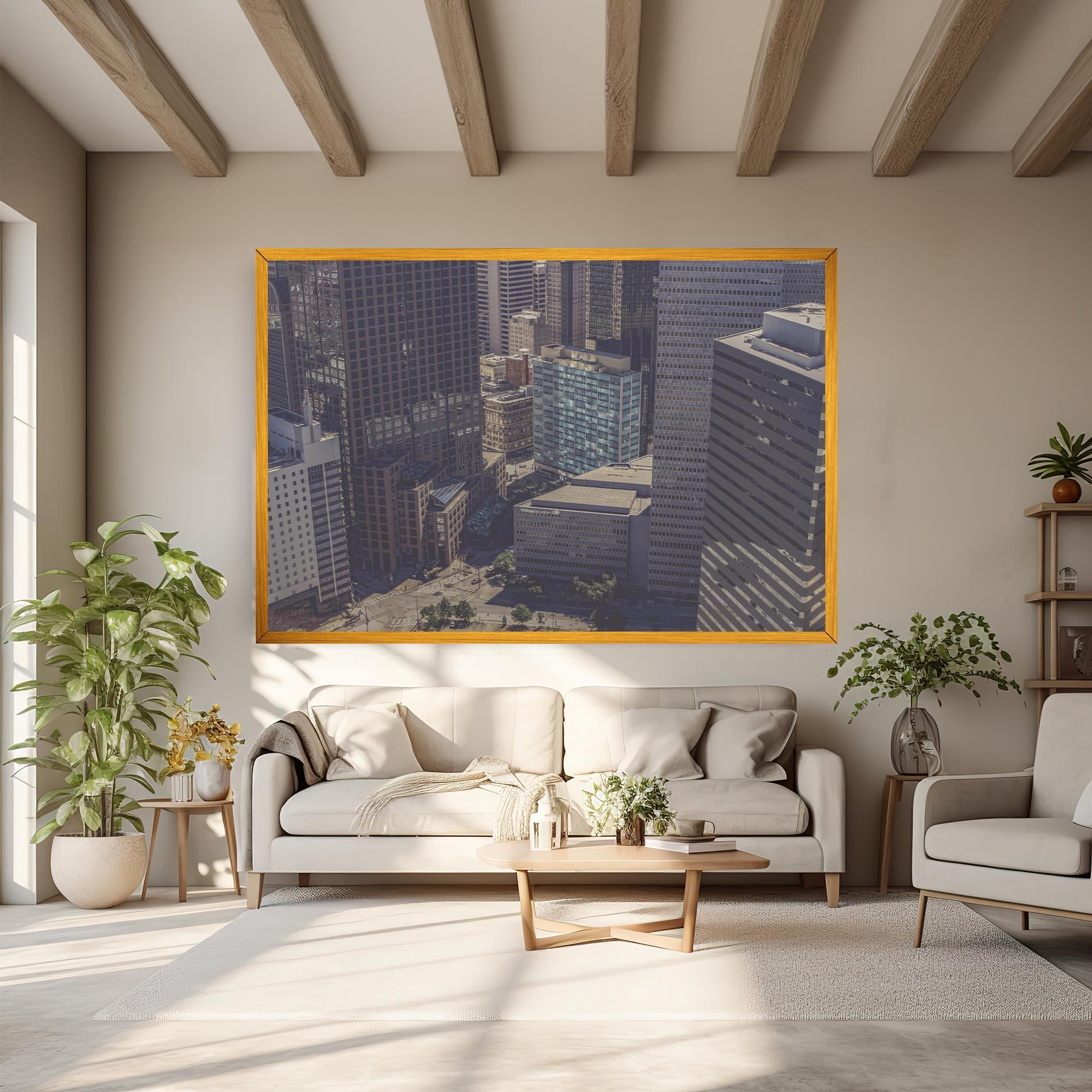 Картина на платно Cream Light Building mockup 6