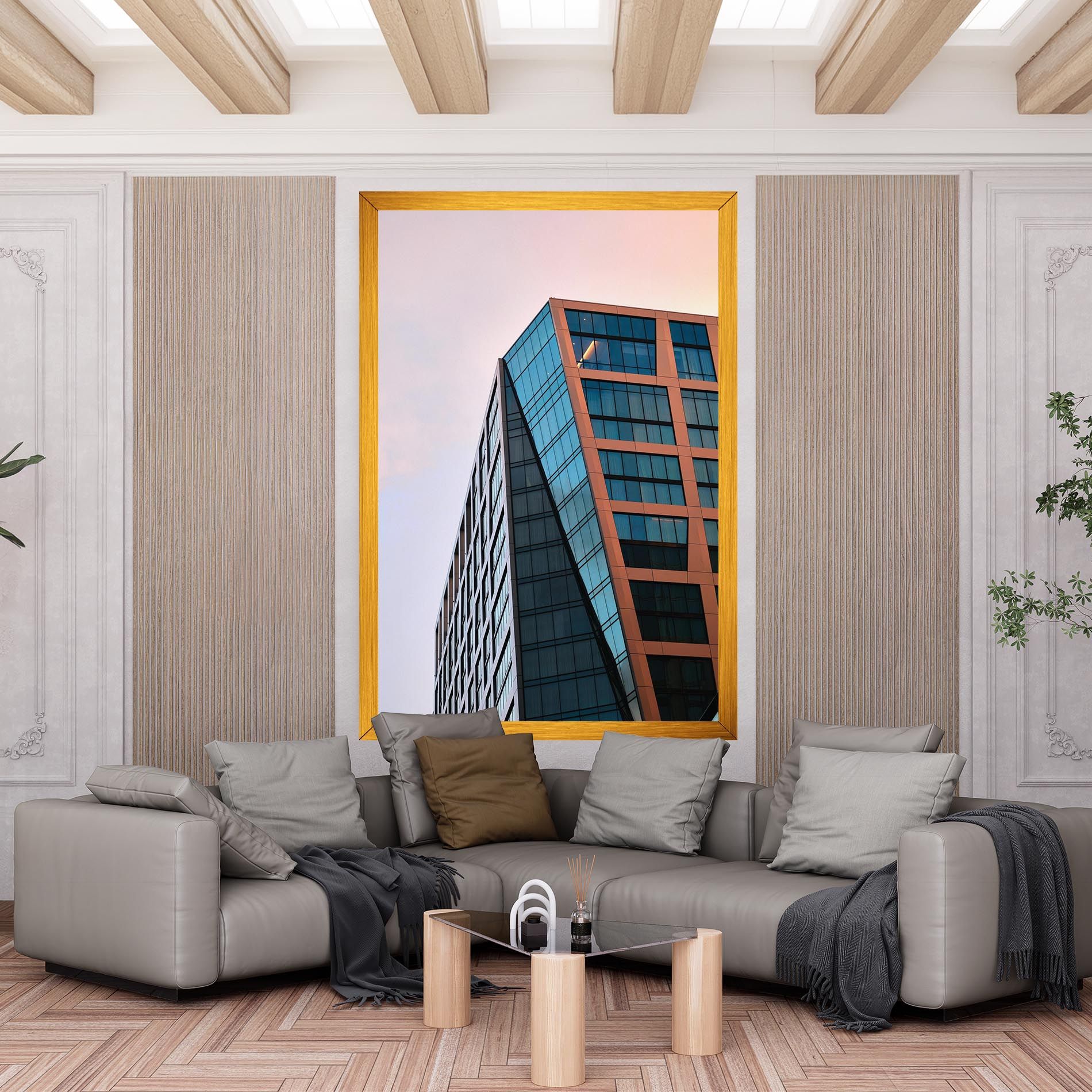 Blue Glass Building mockup 6