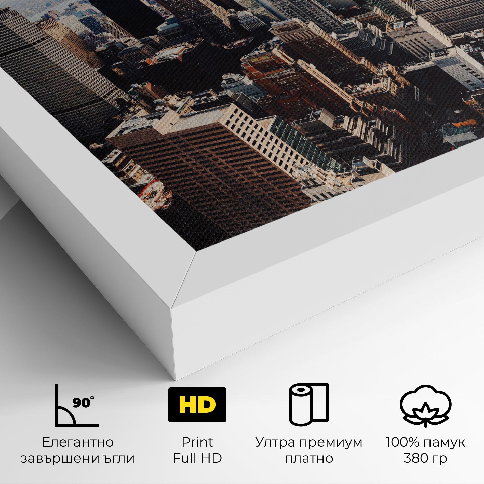 Картина на платно Building Mix View mockup 4