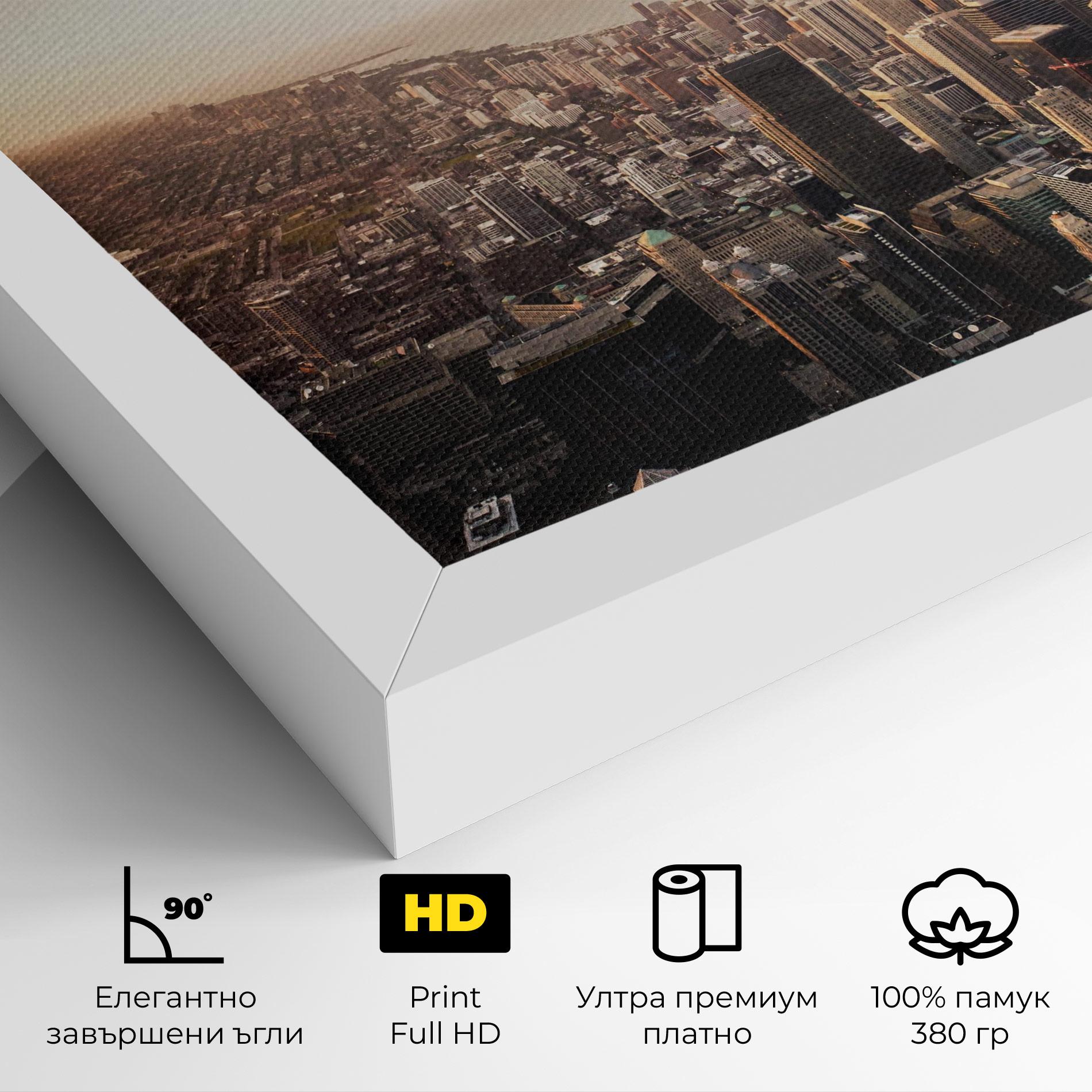 Картина на платно City Buildings mockup 4