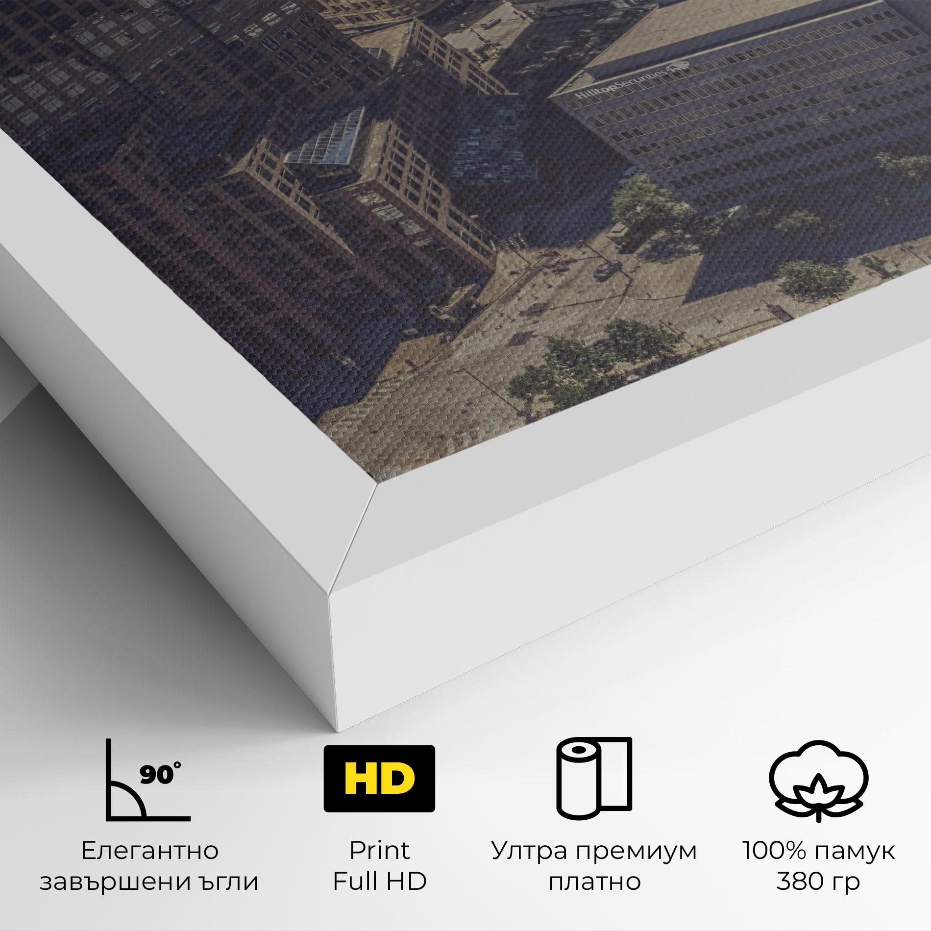 Картина на платно Cream Light Building mockup 4