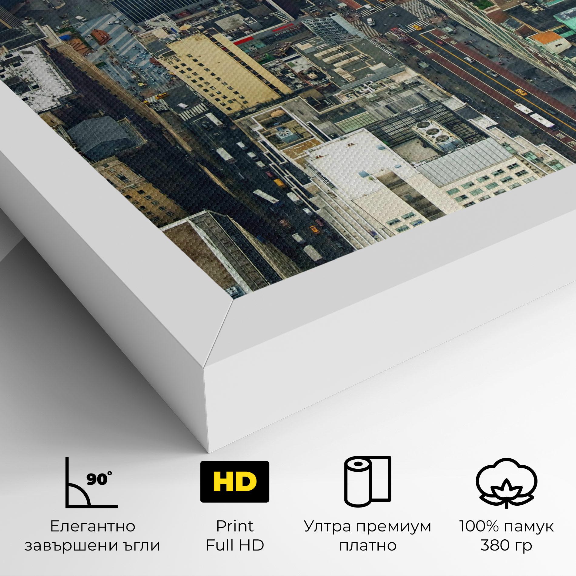 Картина на платно Cream Tall Building mockup 4