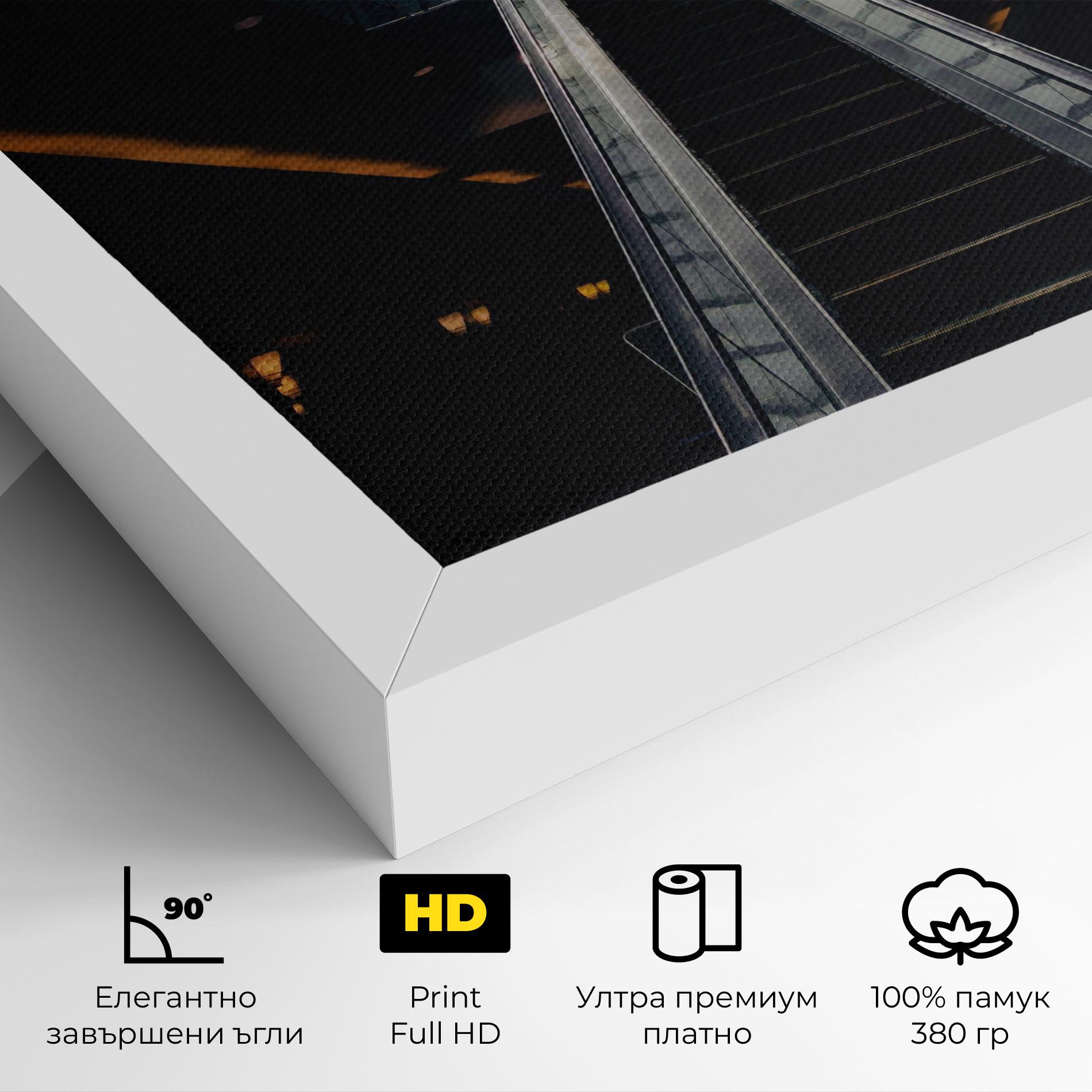 Картина на платно Grey Stairs Building mockup 4