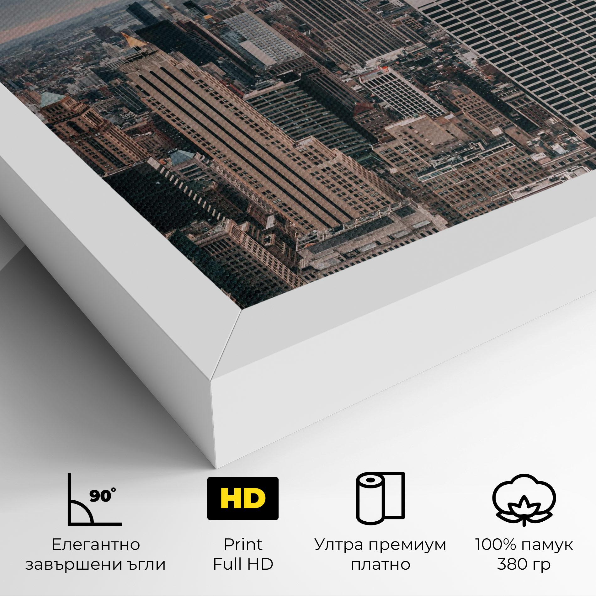 Картина на платно High View Building mockup 4