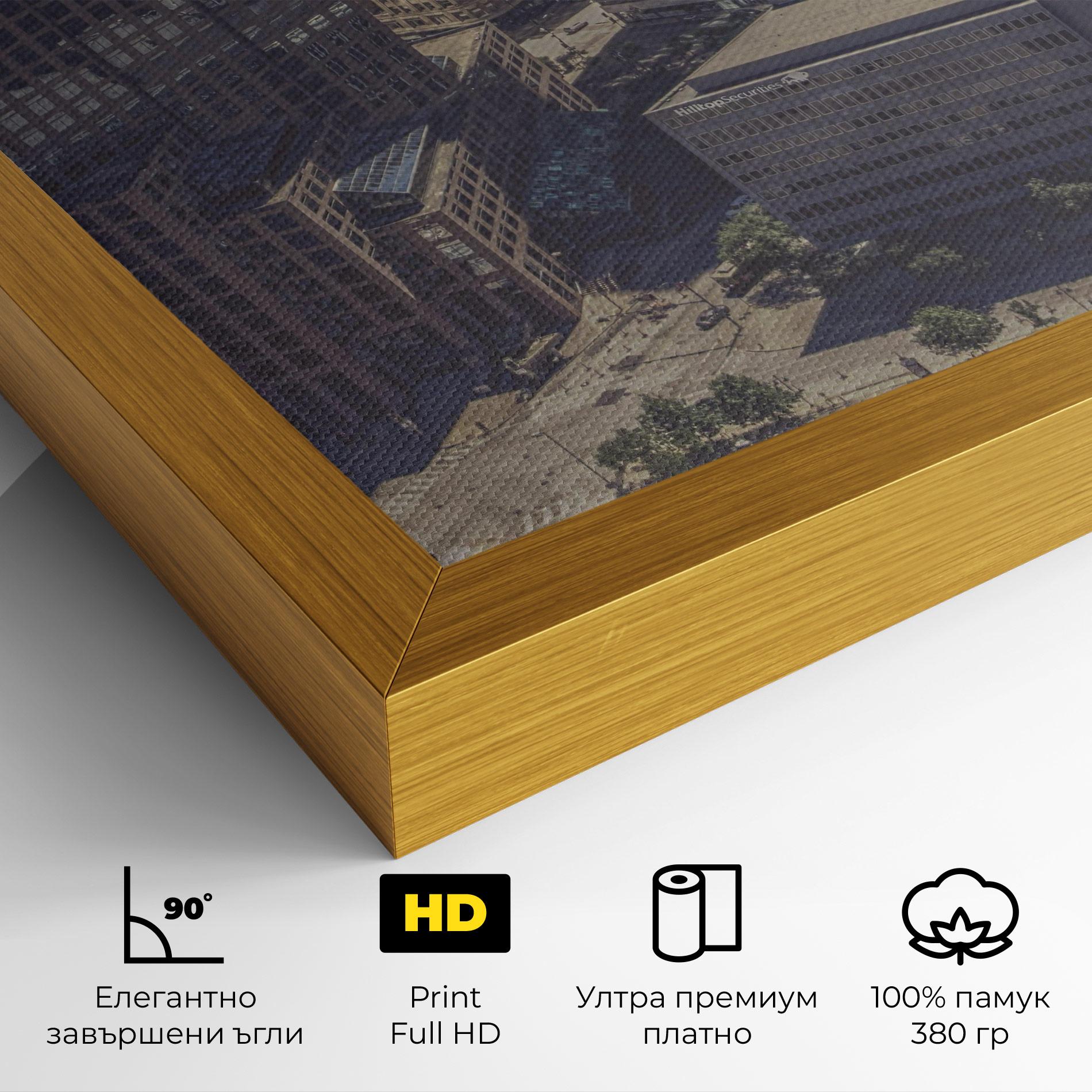 Картина на платно Cream Light Building mockup 4