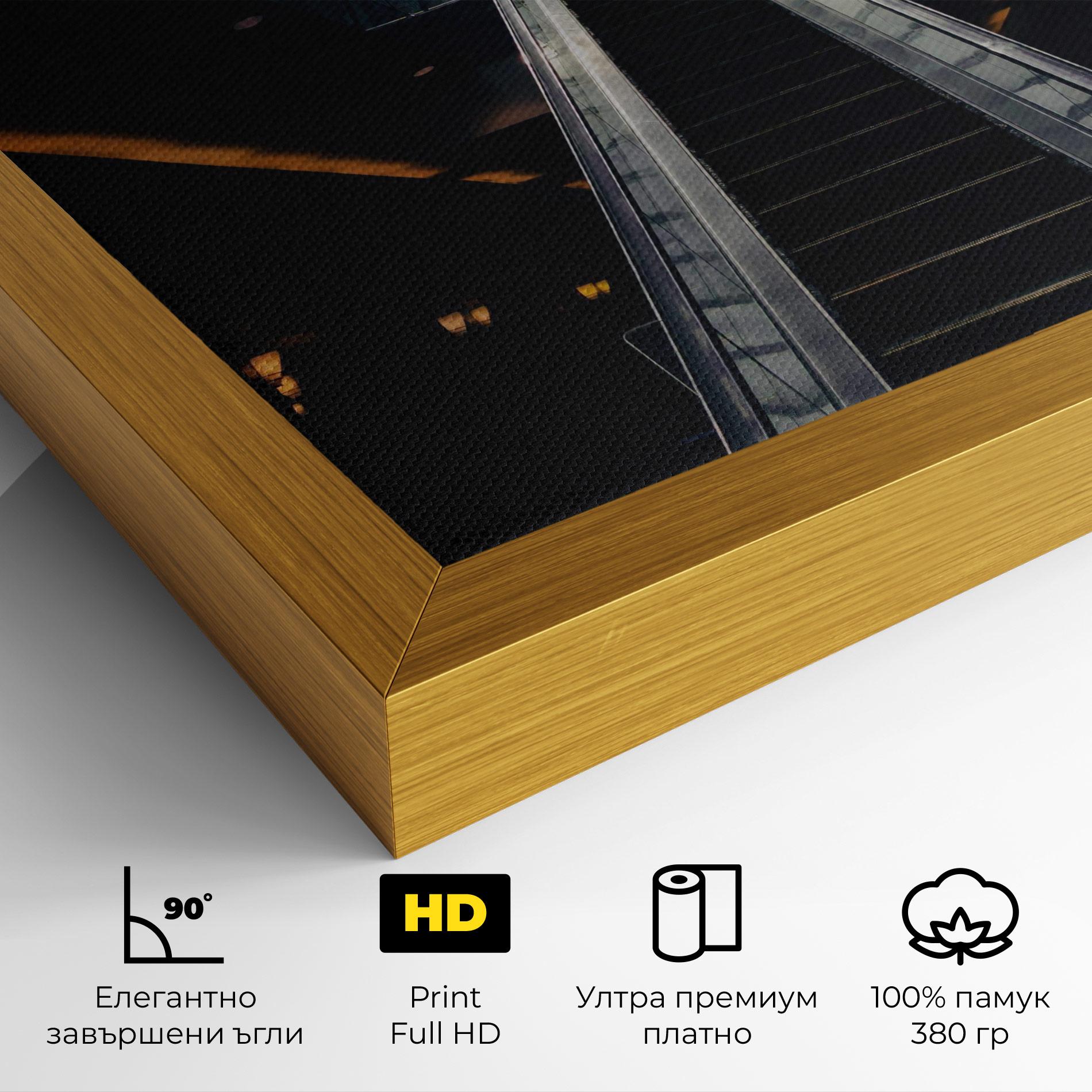 Картина на платно Grey Stairs Building mockup 4