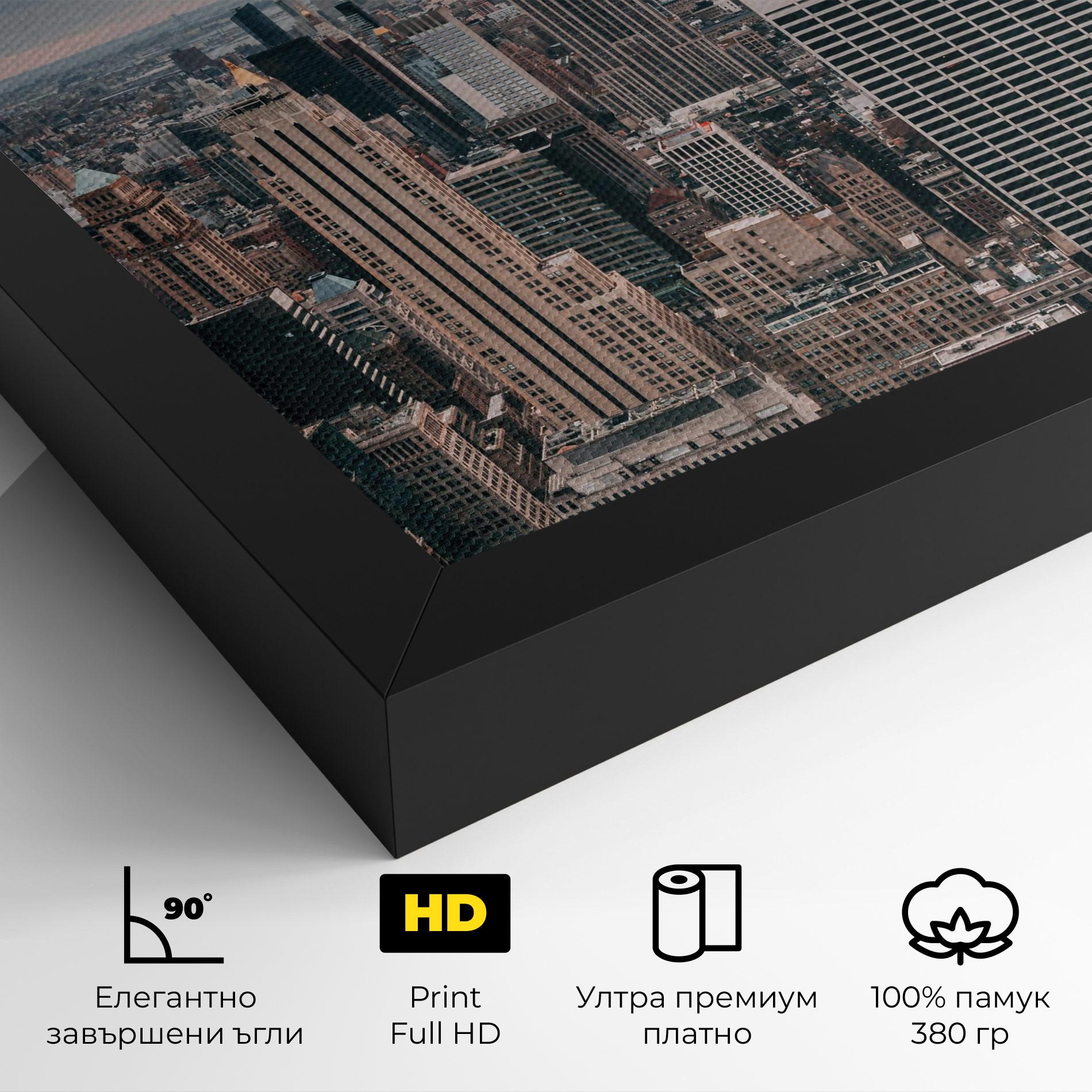 Картина на платно High View Building mockup 4