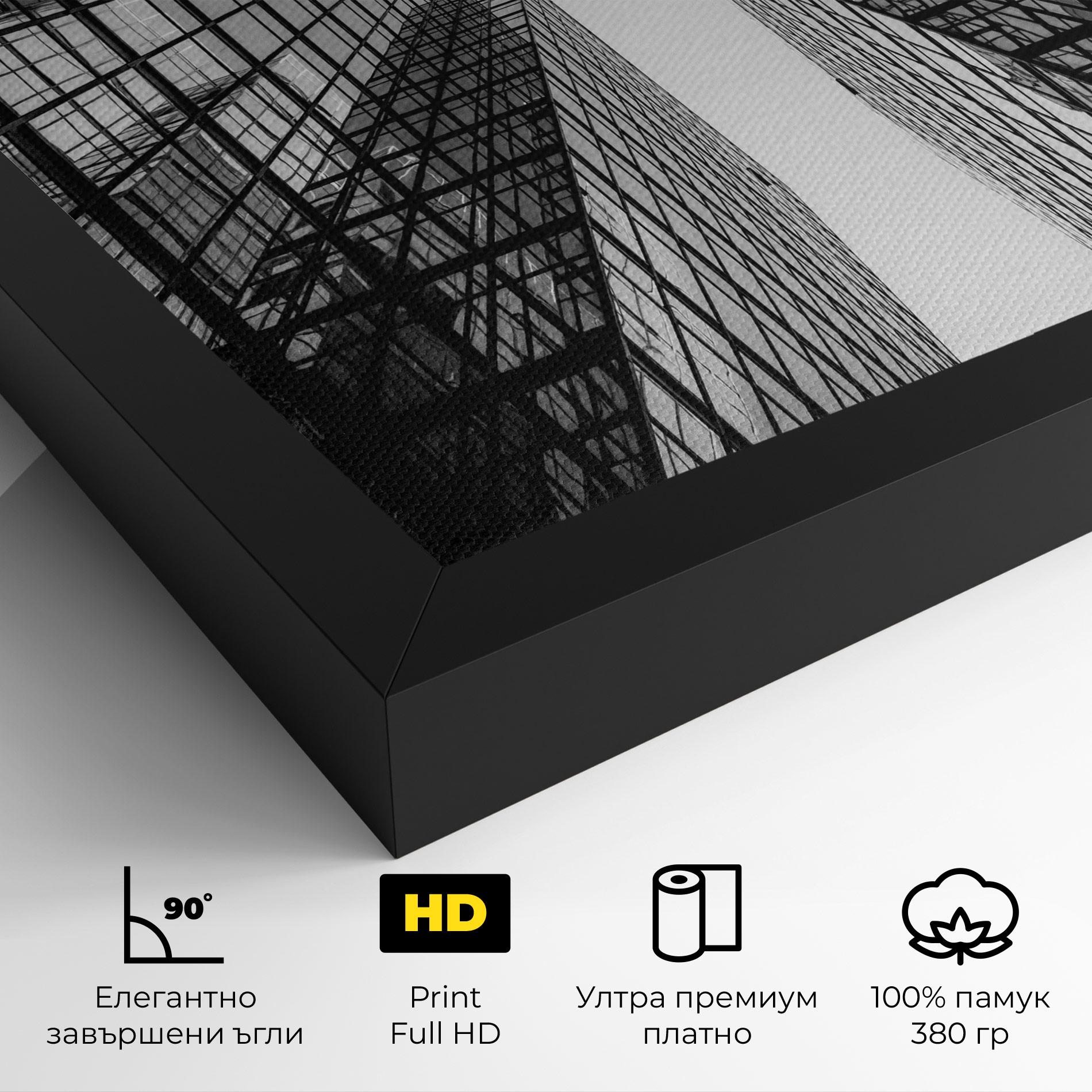 Картина на платно Plane Grey Building mockup 4