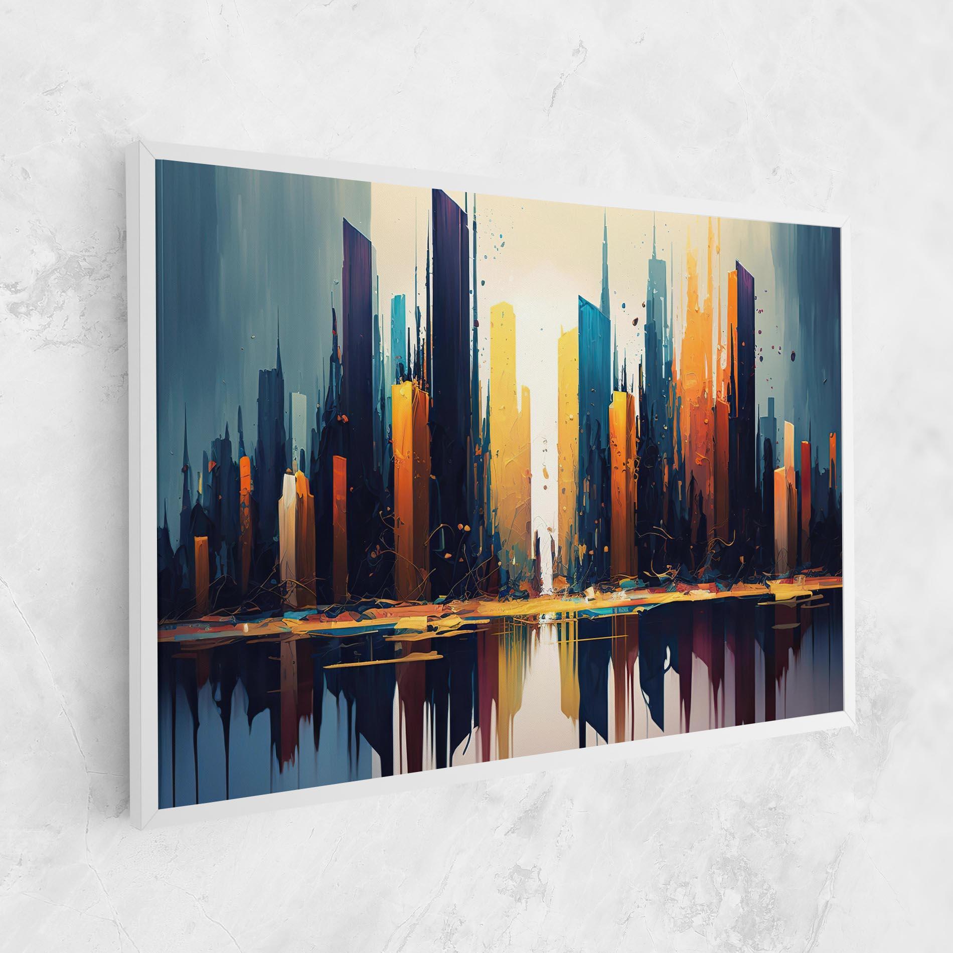 Картина на платно City Pain Art mockup 1