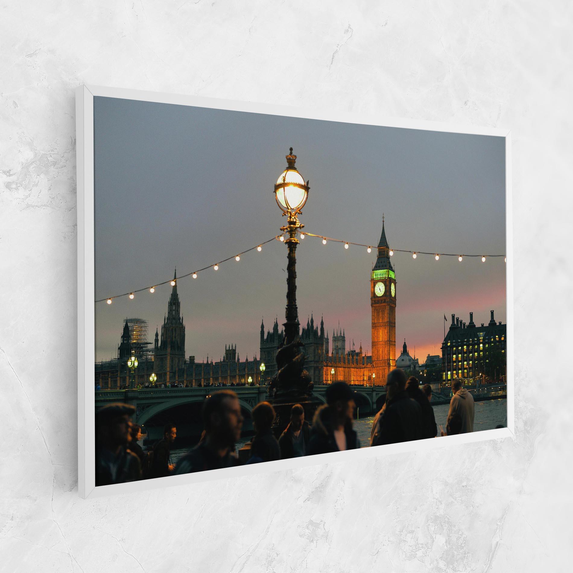 Картина на платно Clock Lights mockup 1