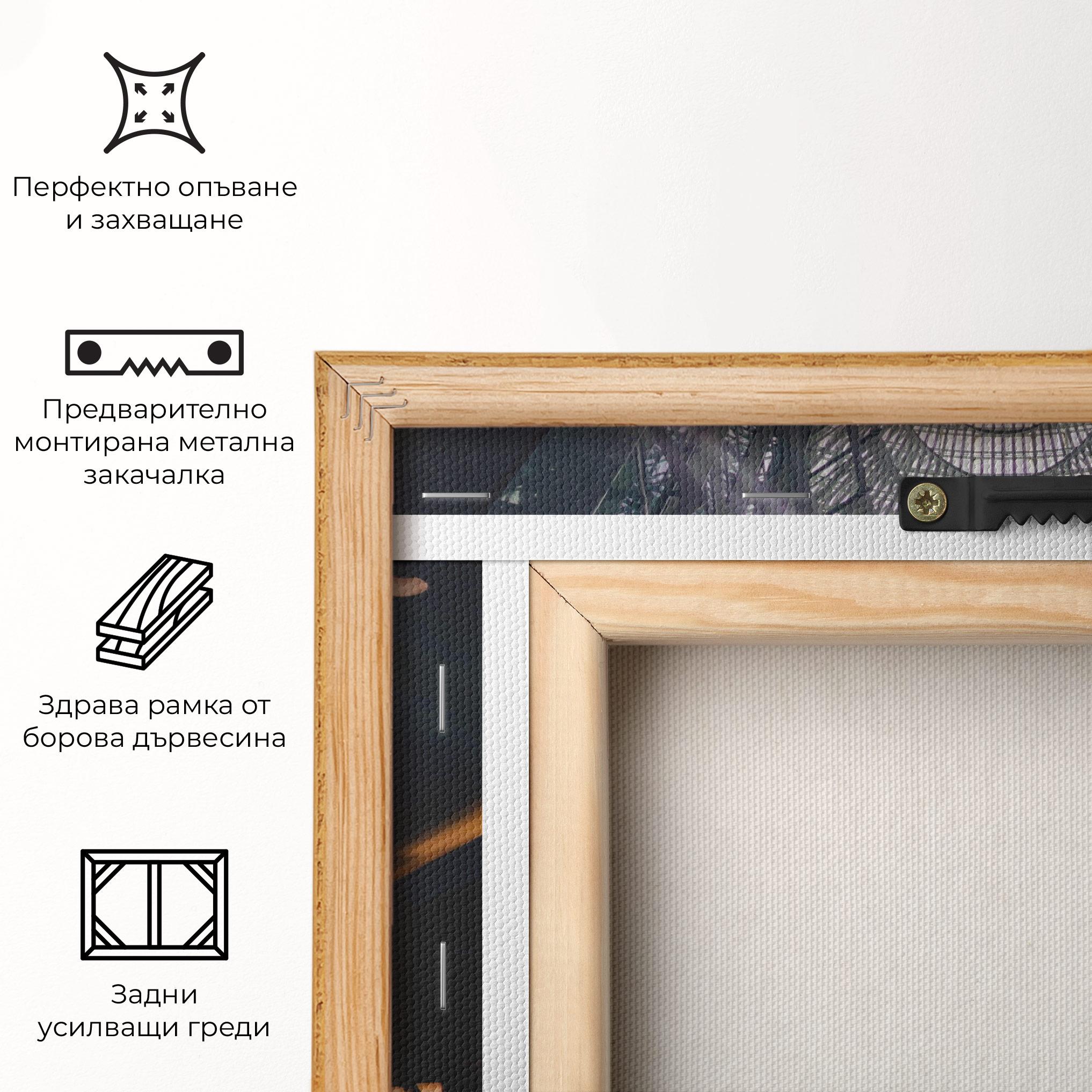 Картина на платно Grey Stairs Building mockup 5