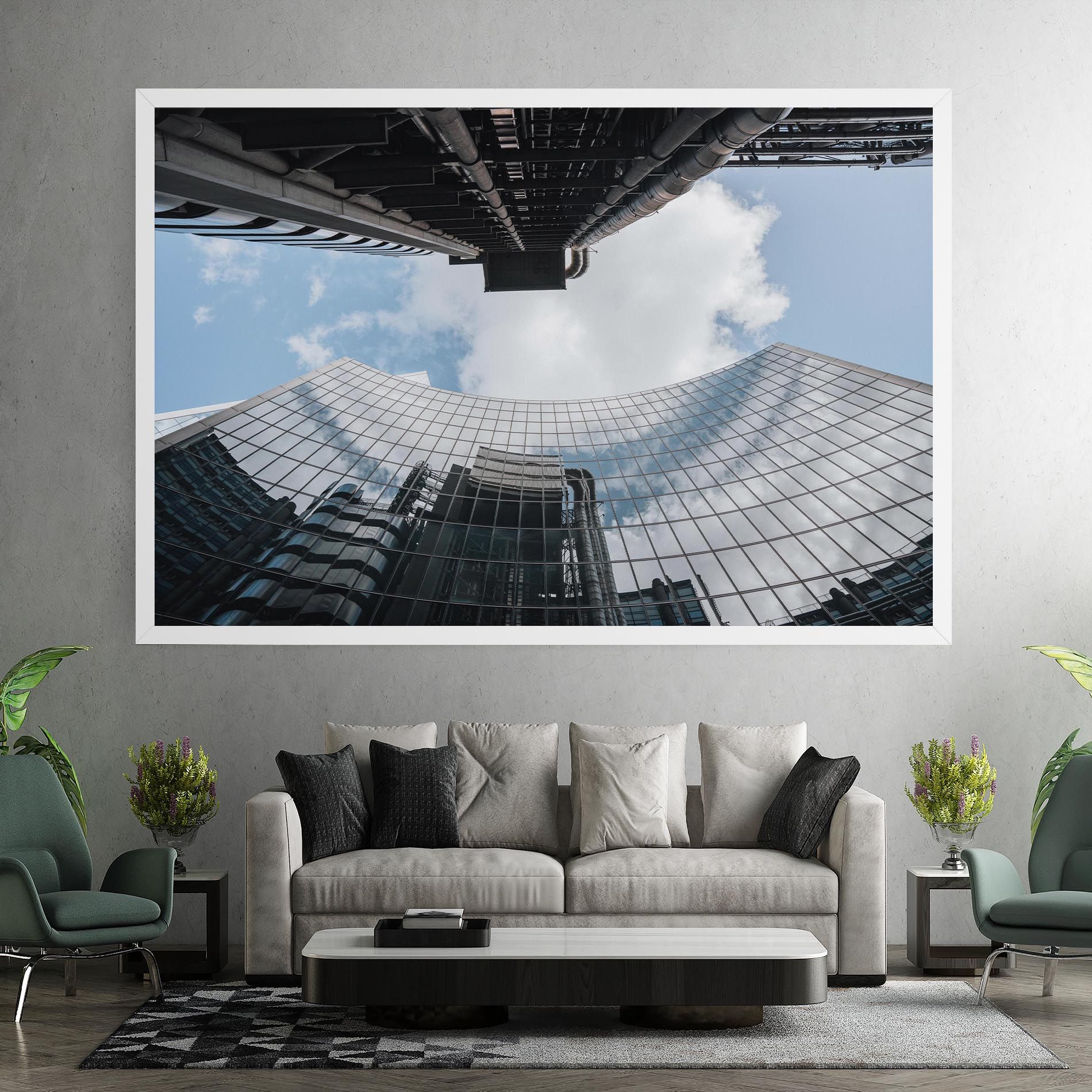 Cloud Big Building mockup 7