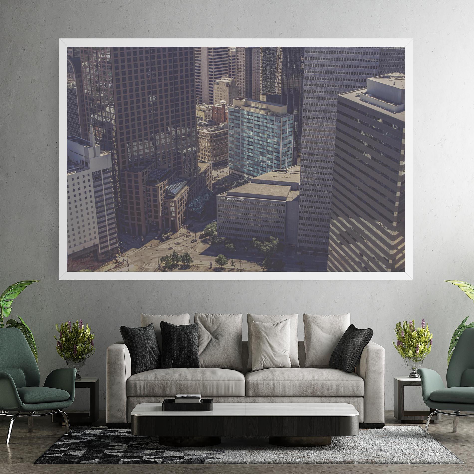 Картина на платно Cream Light Building mockup 7