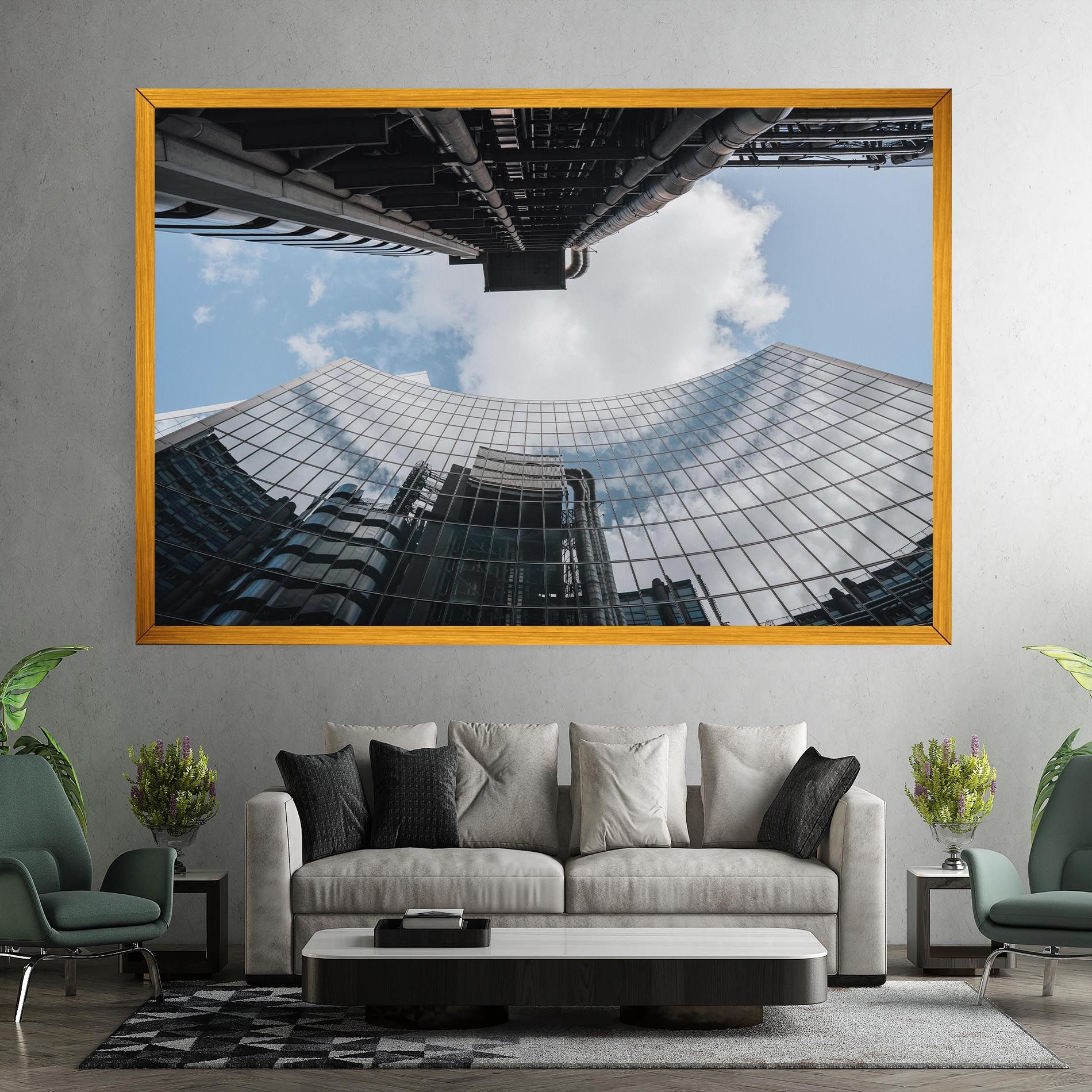 Cloud Big Building mockup 7