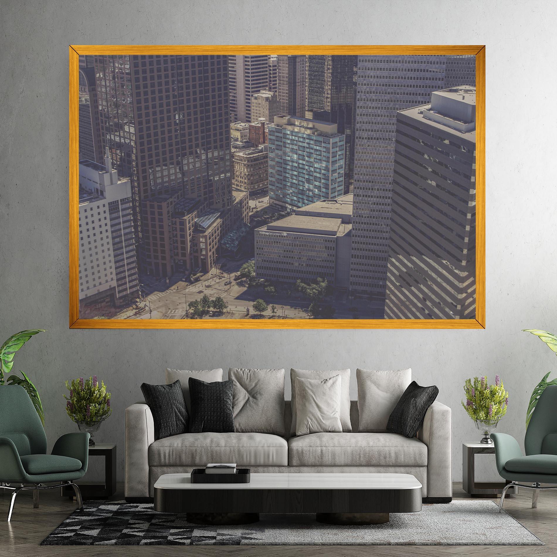 Картина на платно Cream Light Building mockup 7