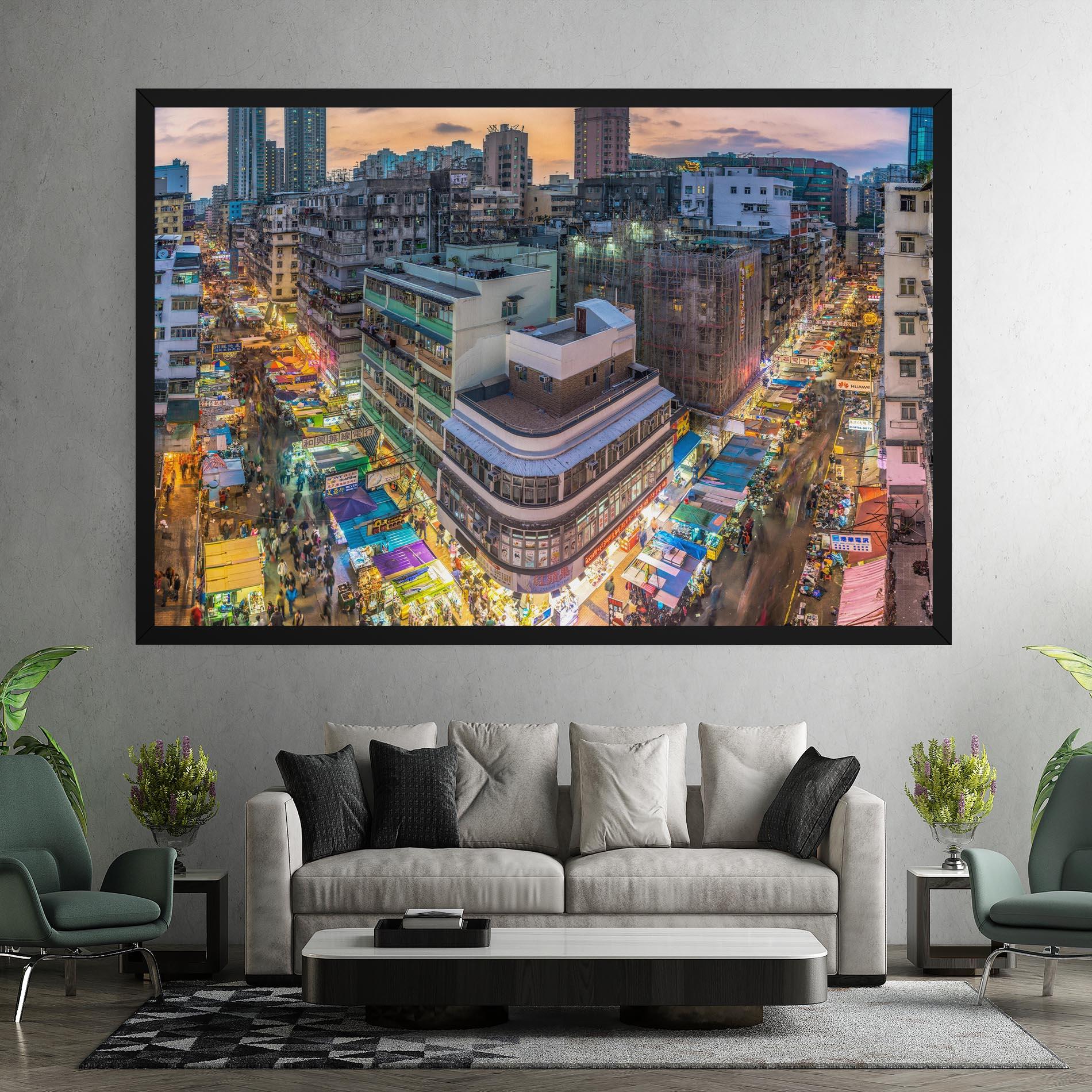 Картина на платно Colorful Building mockup 7