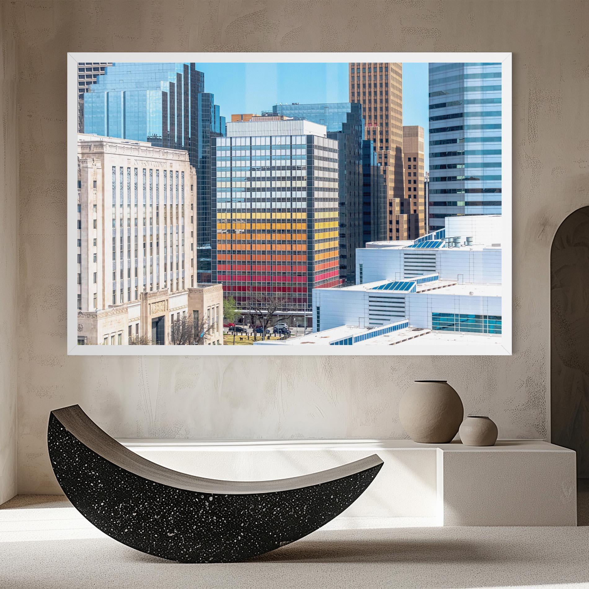 Картина на платно Colorful Urban Building mockup 8