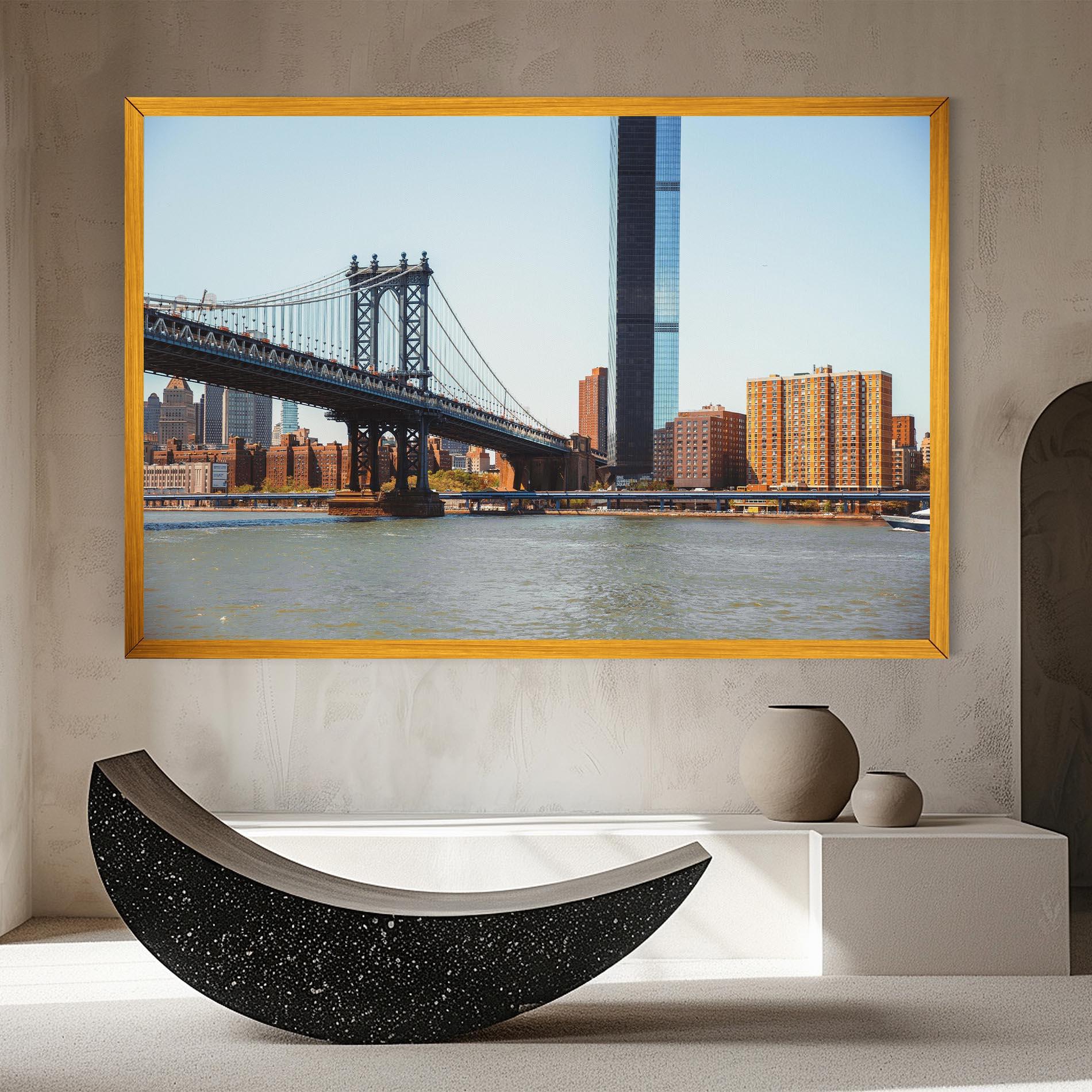 Картина на платно Big City Bridge mockup 8