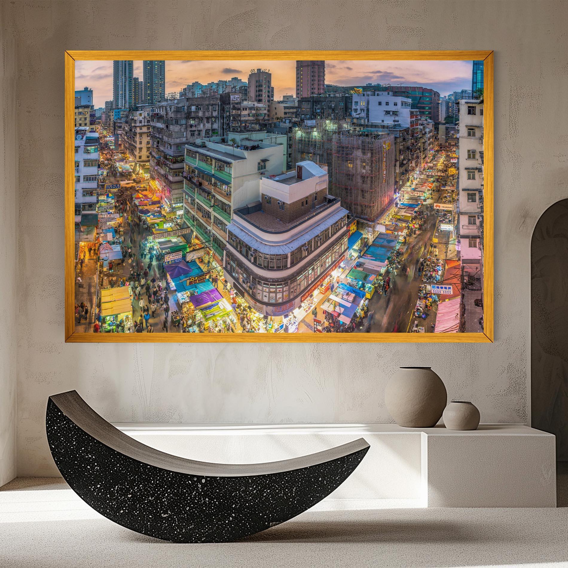 Картина на платно Colorful Building mockup 8