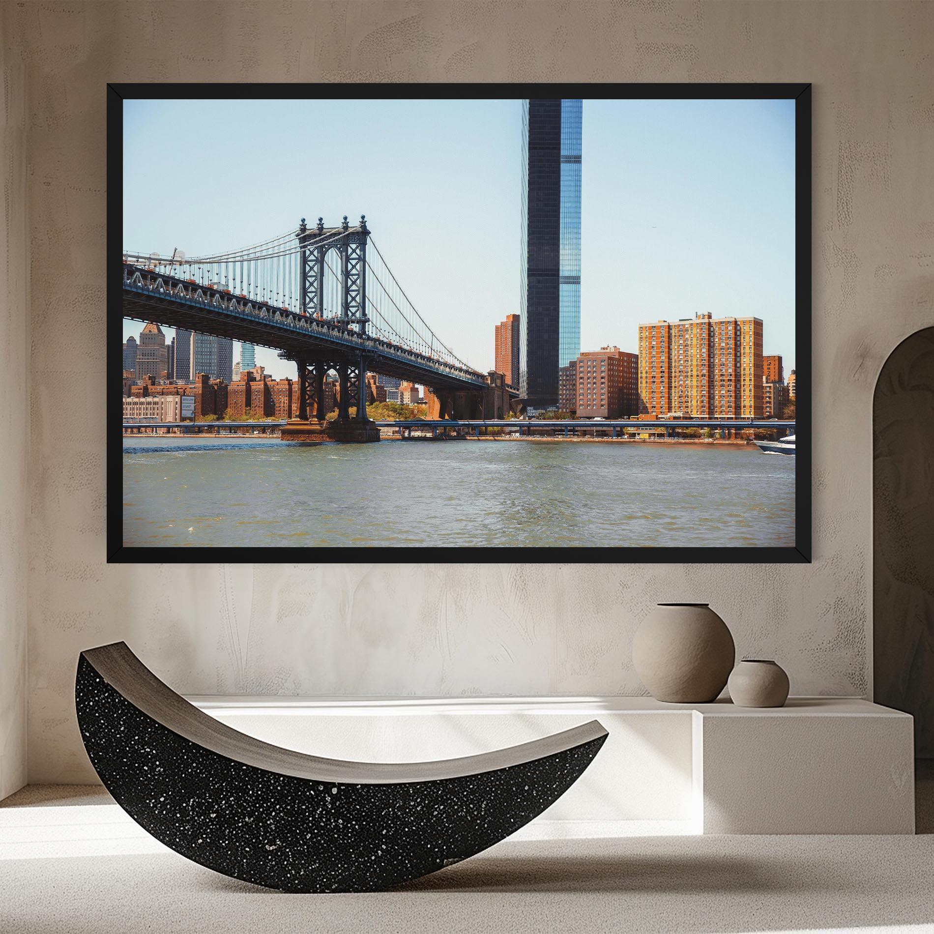 Картина на платно Big City Bridge mockup 8