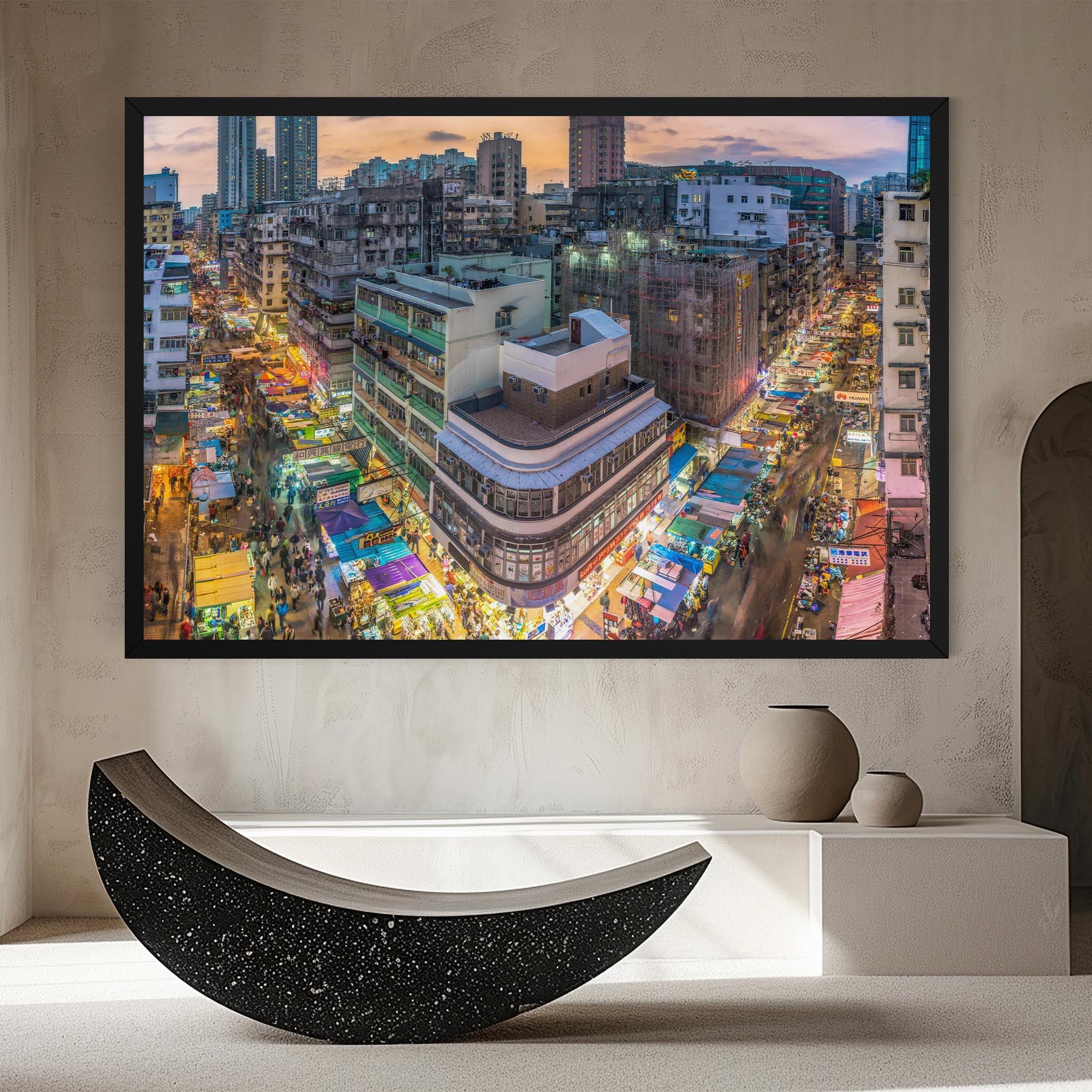 Картина на платно Colorful Building mockup 8