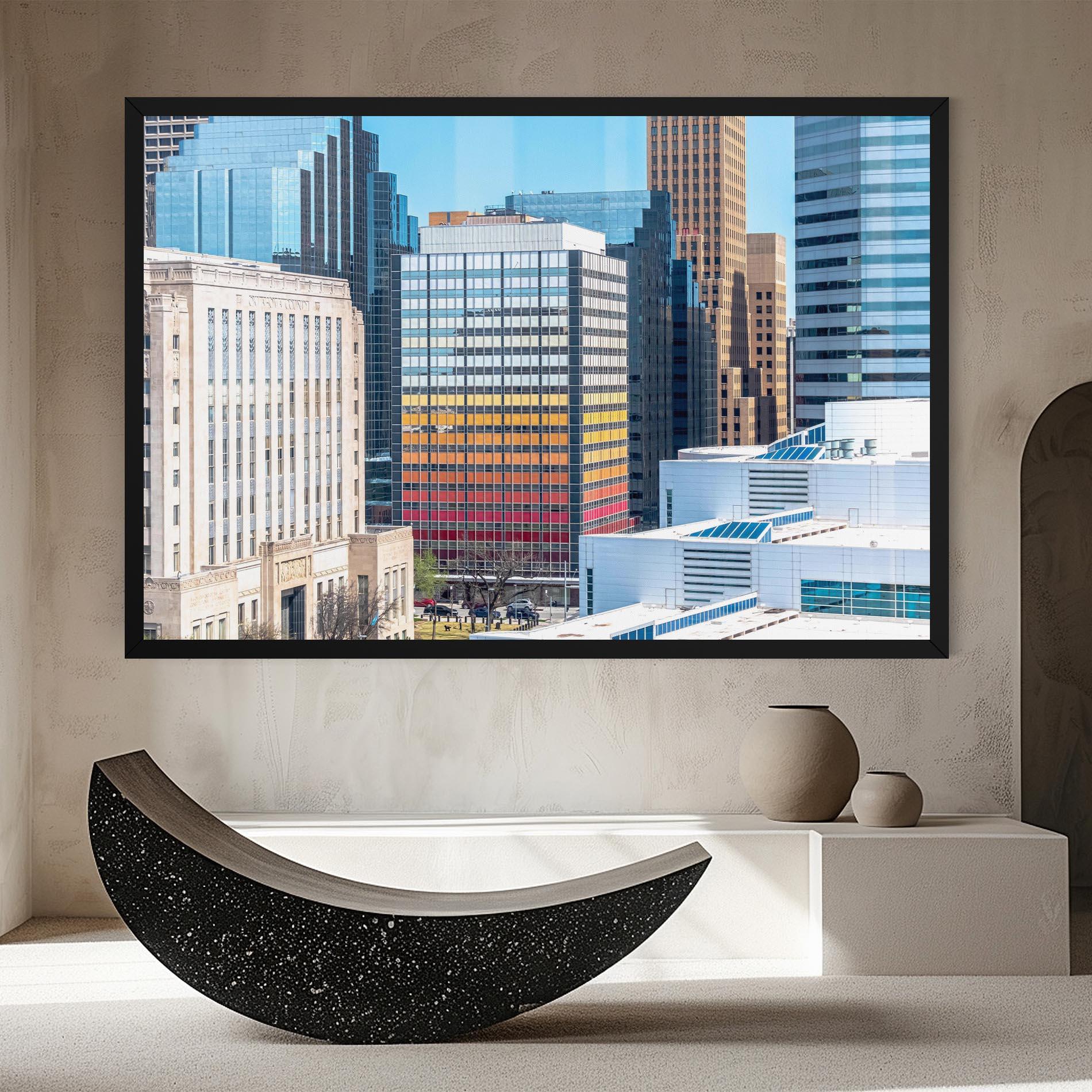 Картина на платно Colorful Urban Building mockup 8