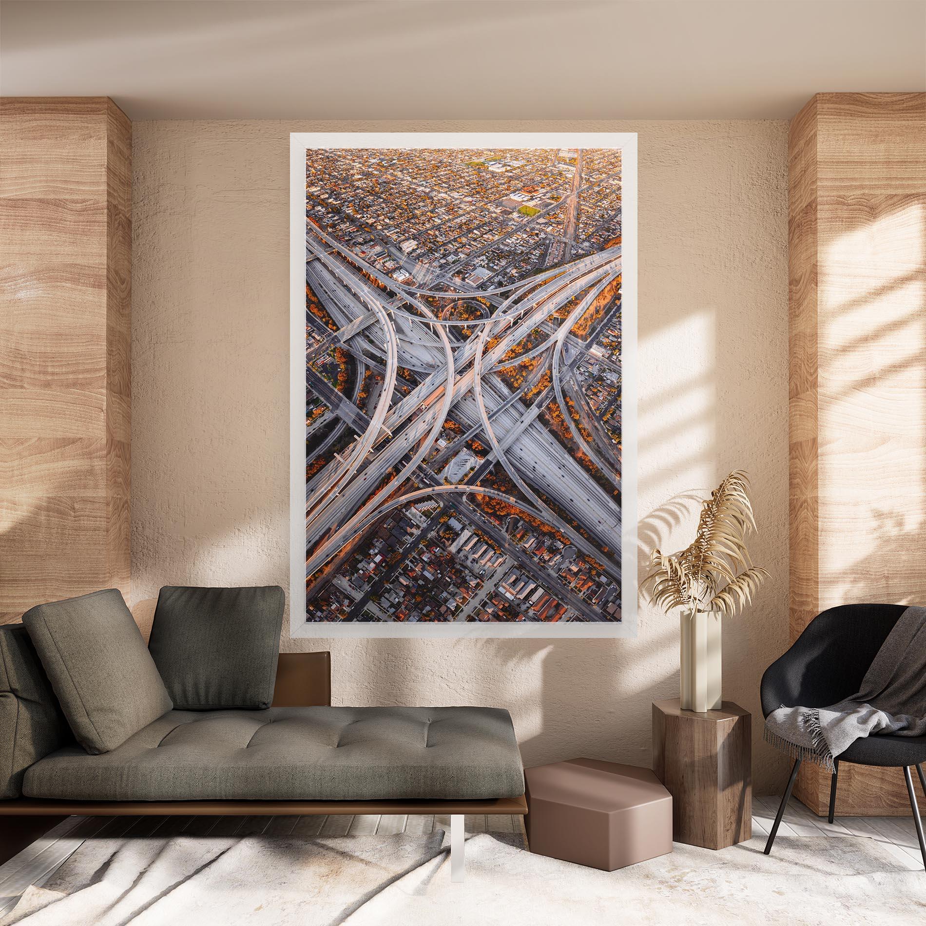 Картина на платно Big Road City mockup 8