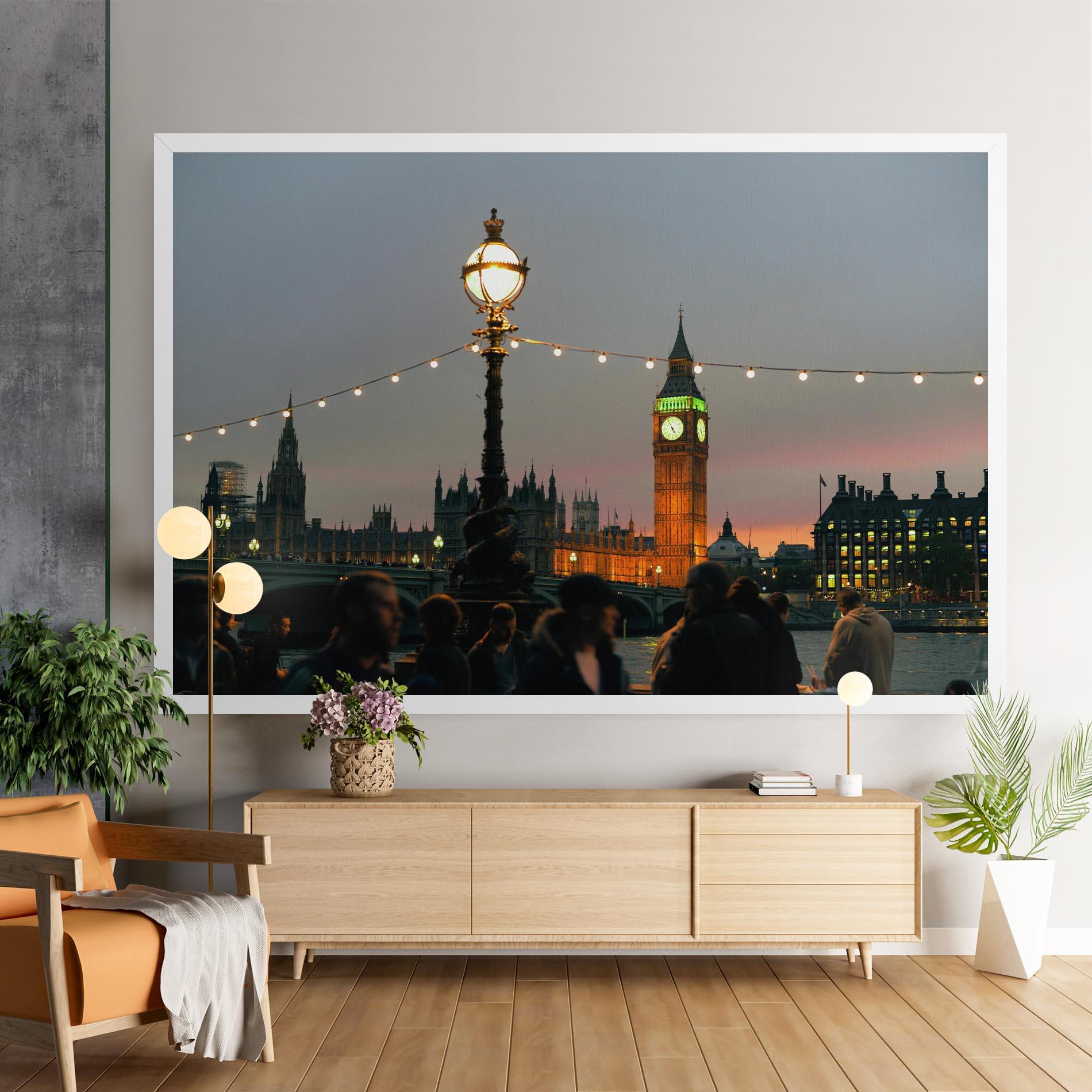 Картина на платно Clock Lights mockup 9