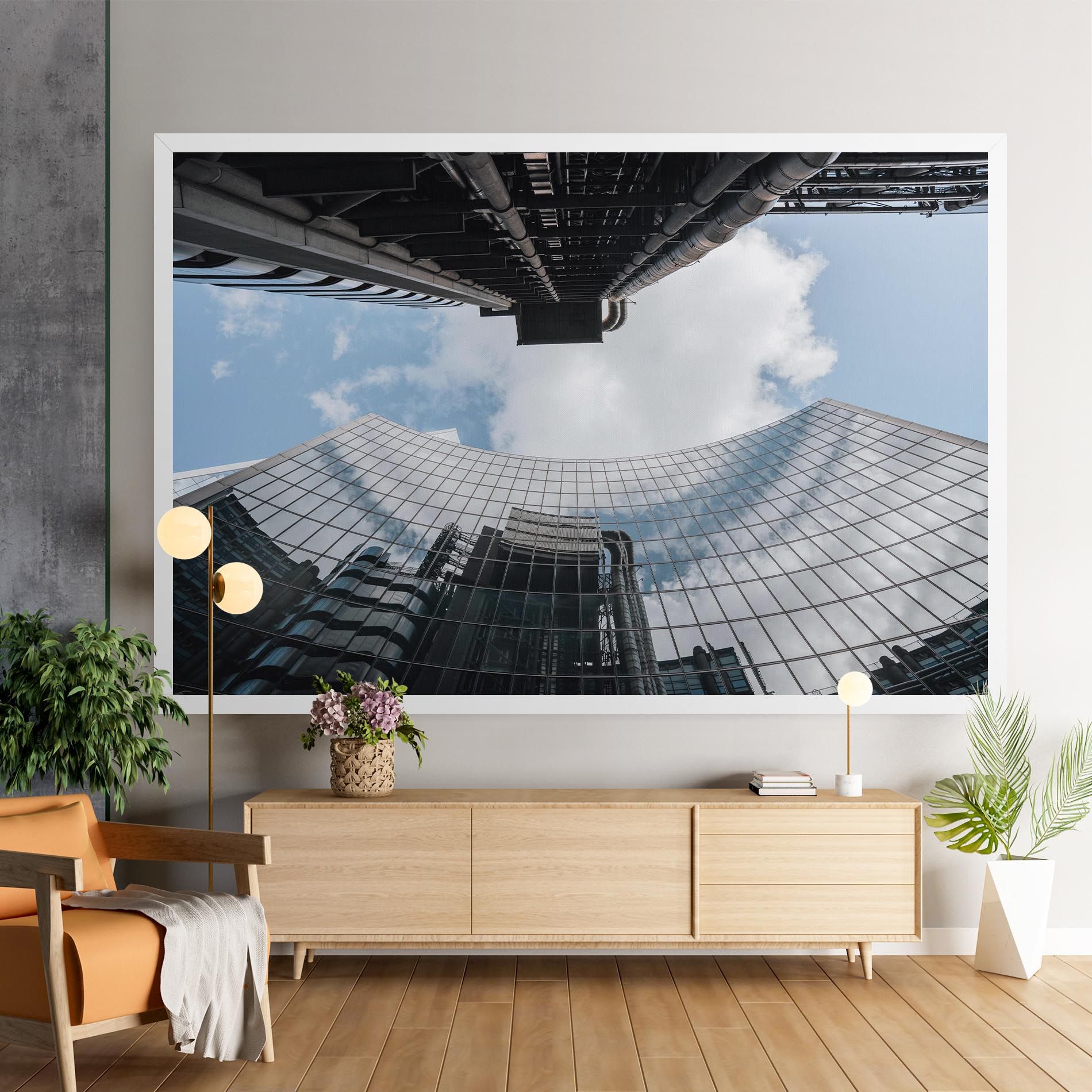 Cloud Big Building mockup 9