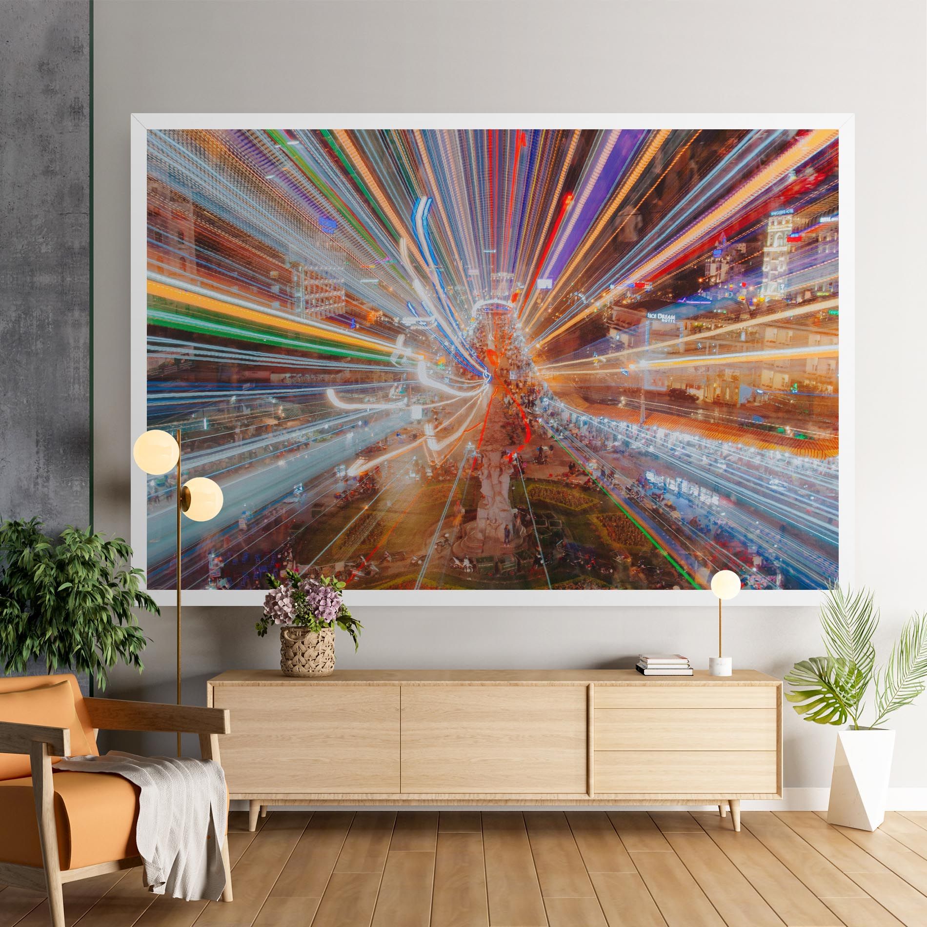 Colorful Light City mockup 9