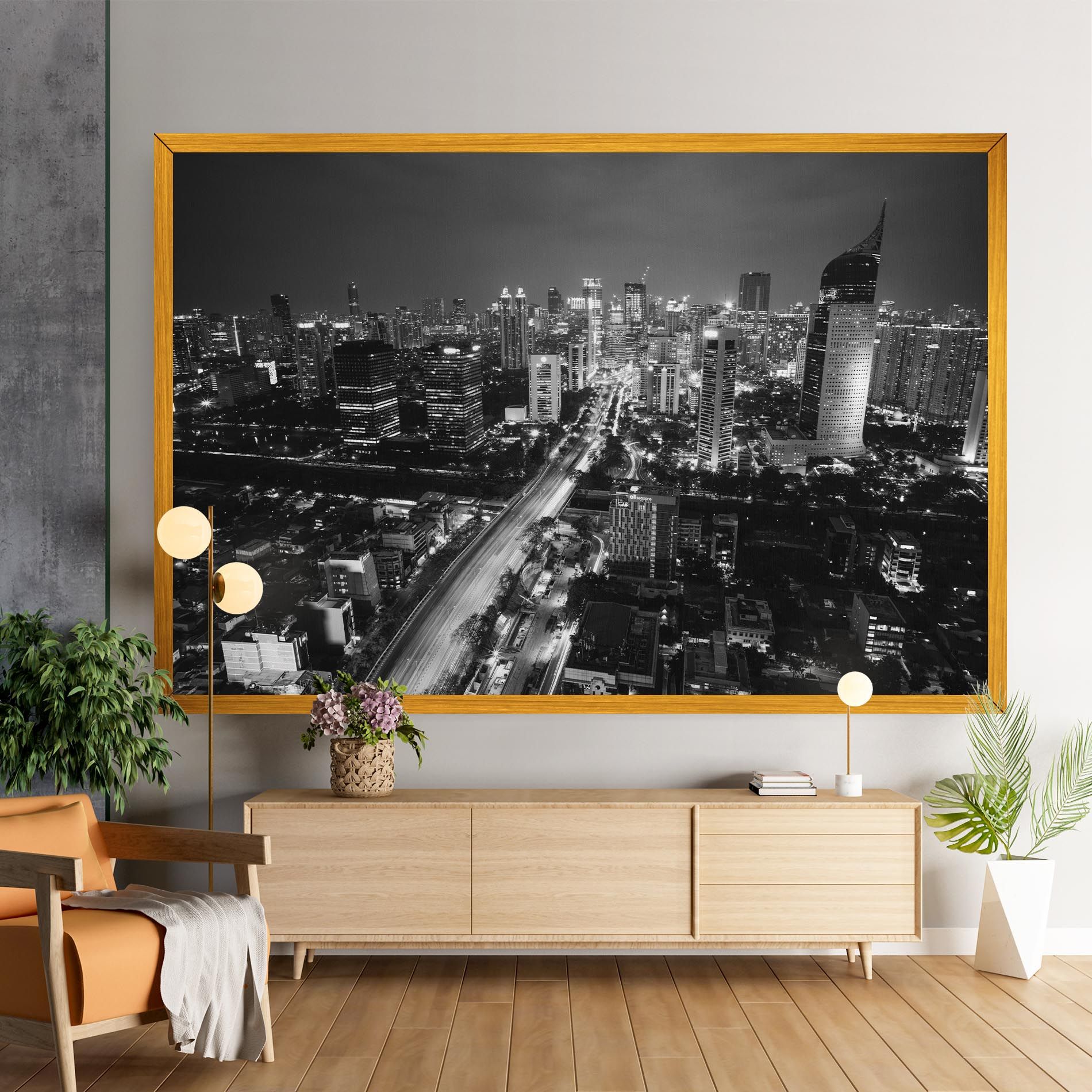 Grey Lights City mockup 9