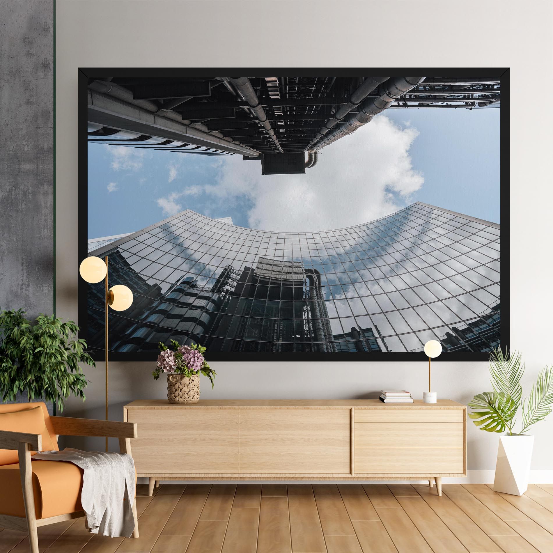 Cloud Big Building mockup 9