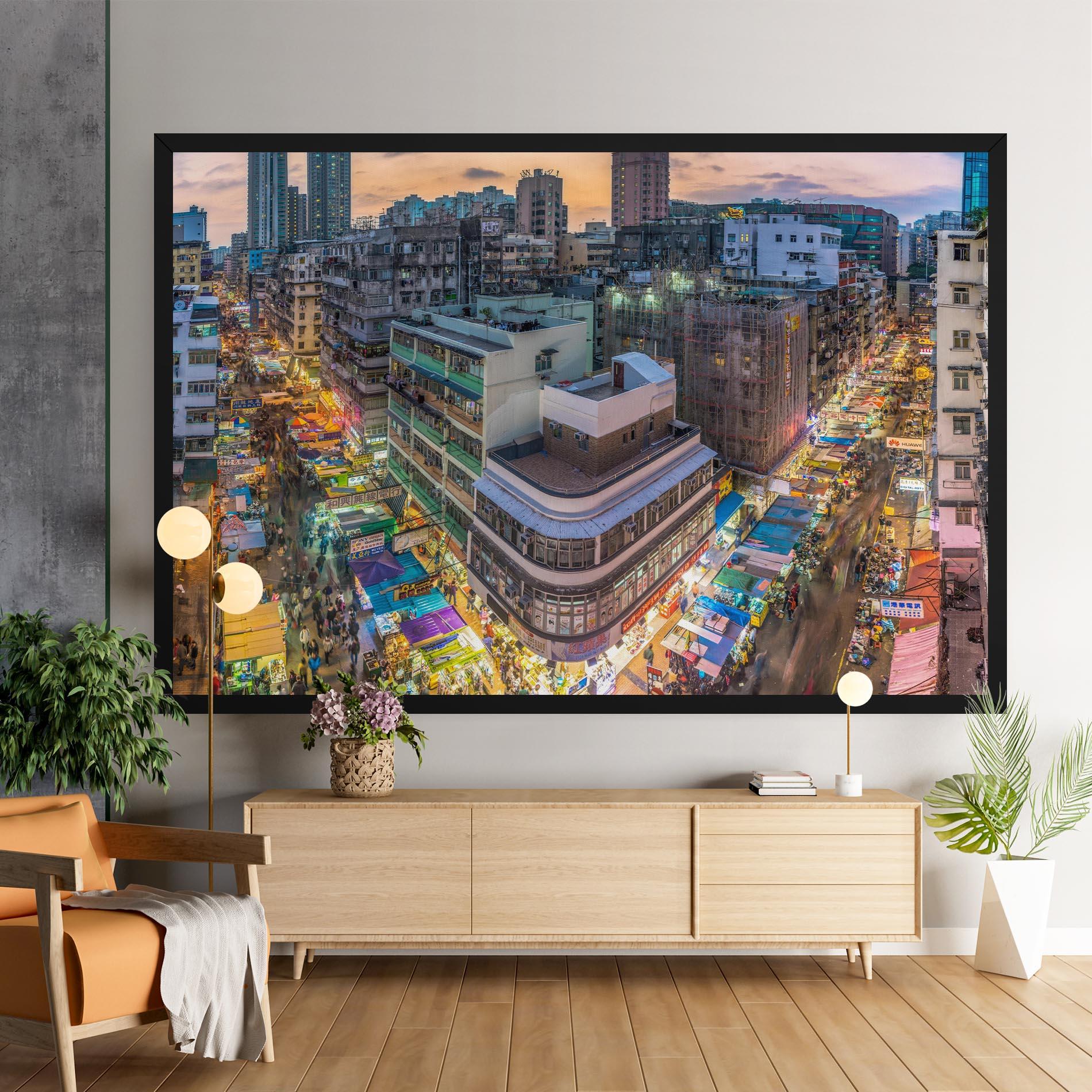 Картина на платно Colorful Building mockup 9