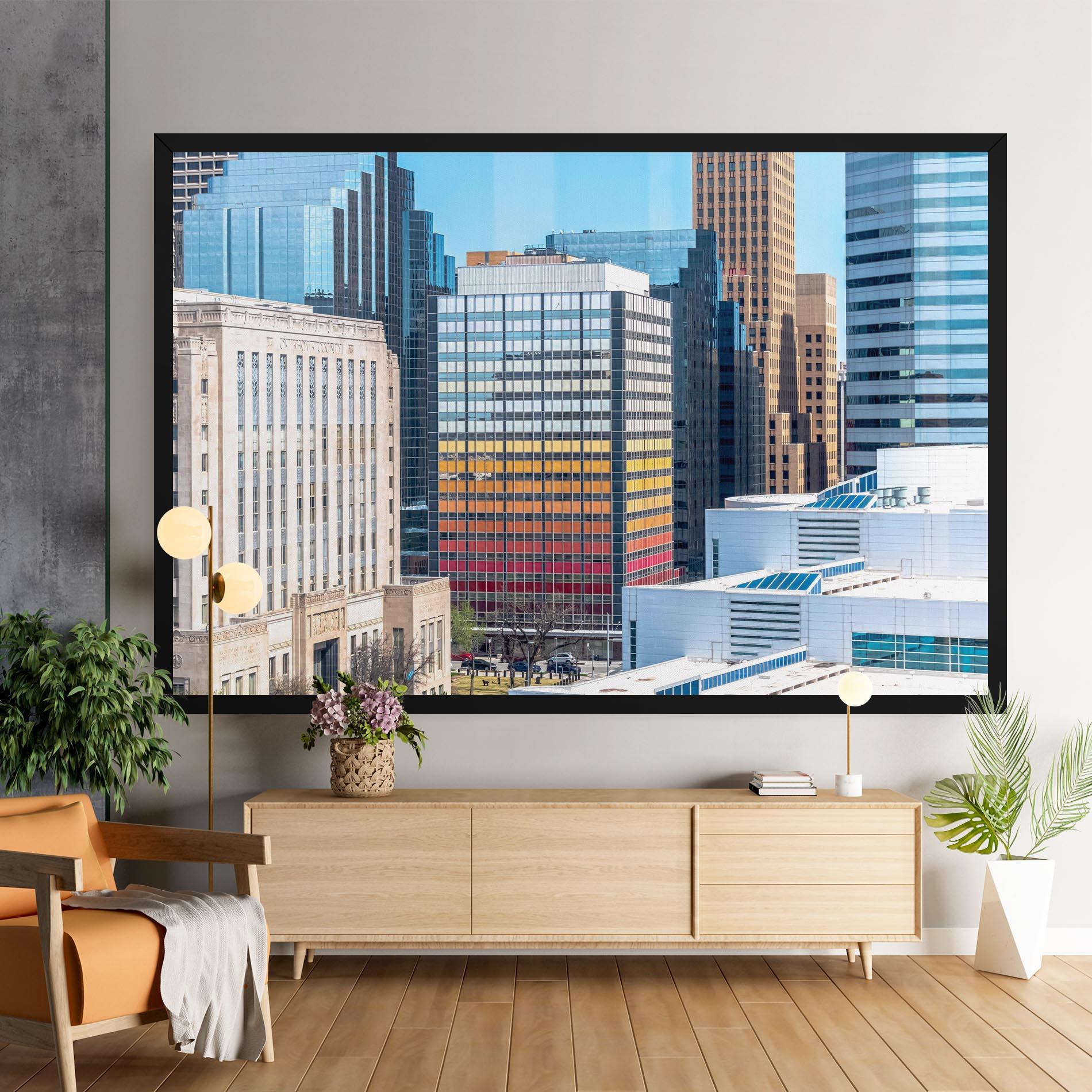 Картина на платно Colorful Urban Building mockup 9