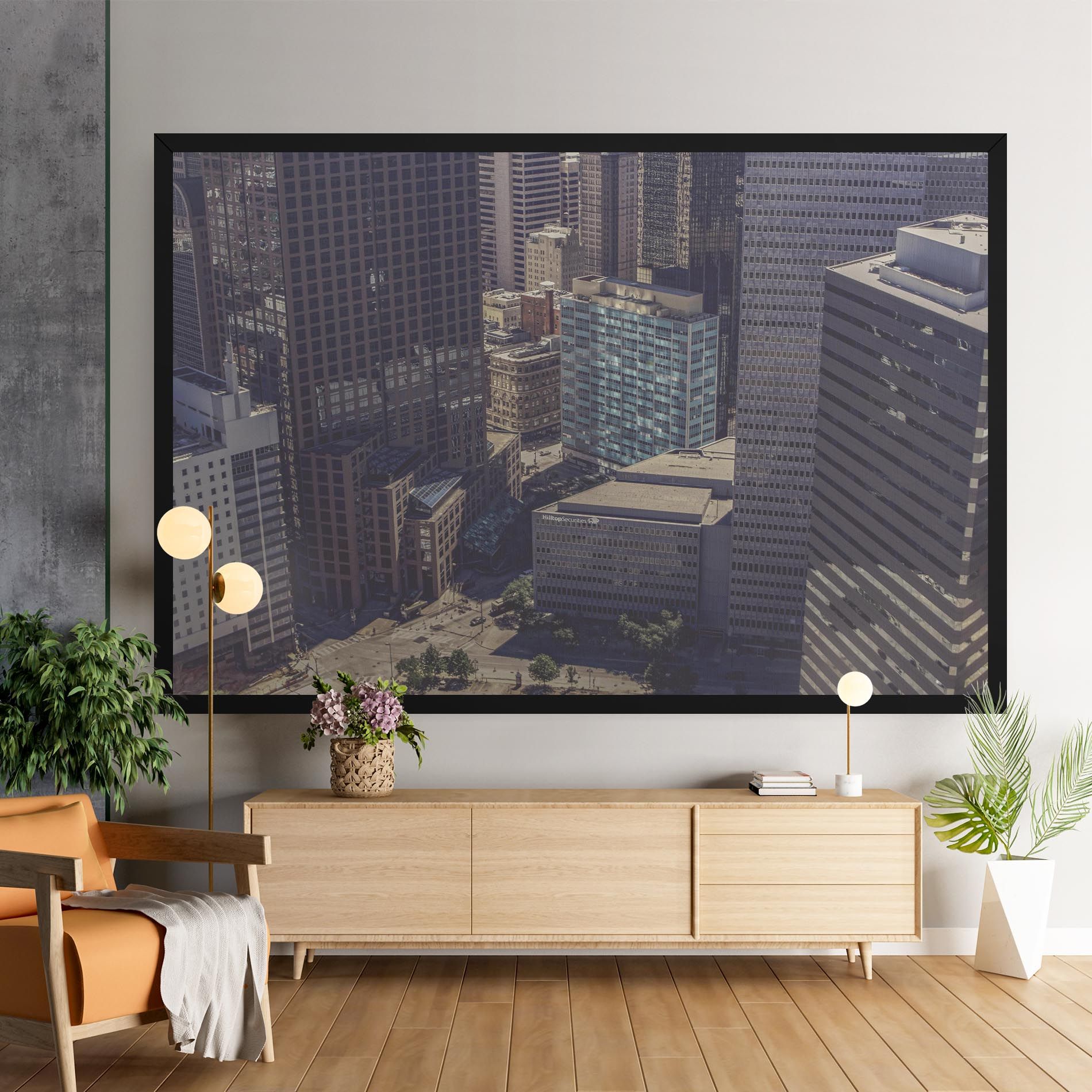 Cream Light Building mockup 9