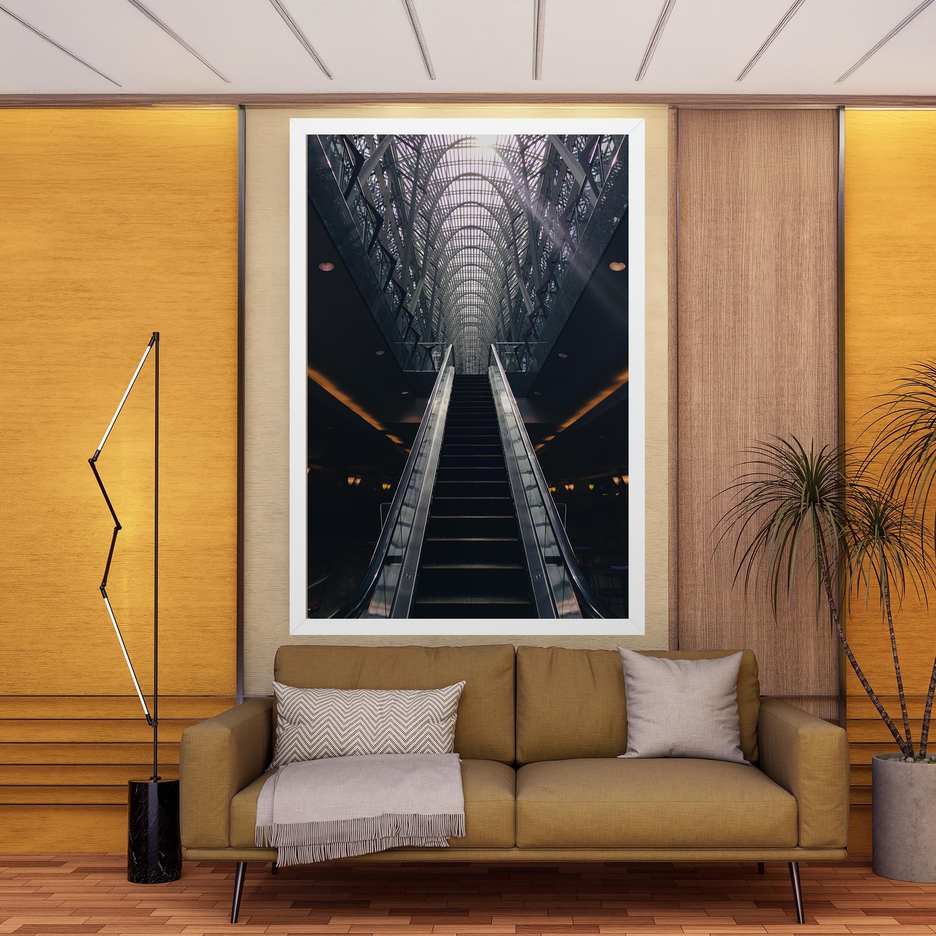 Grey Stairs Building mockup 9