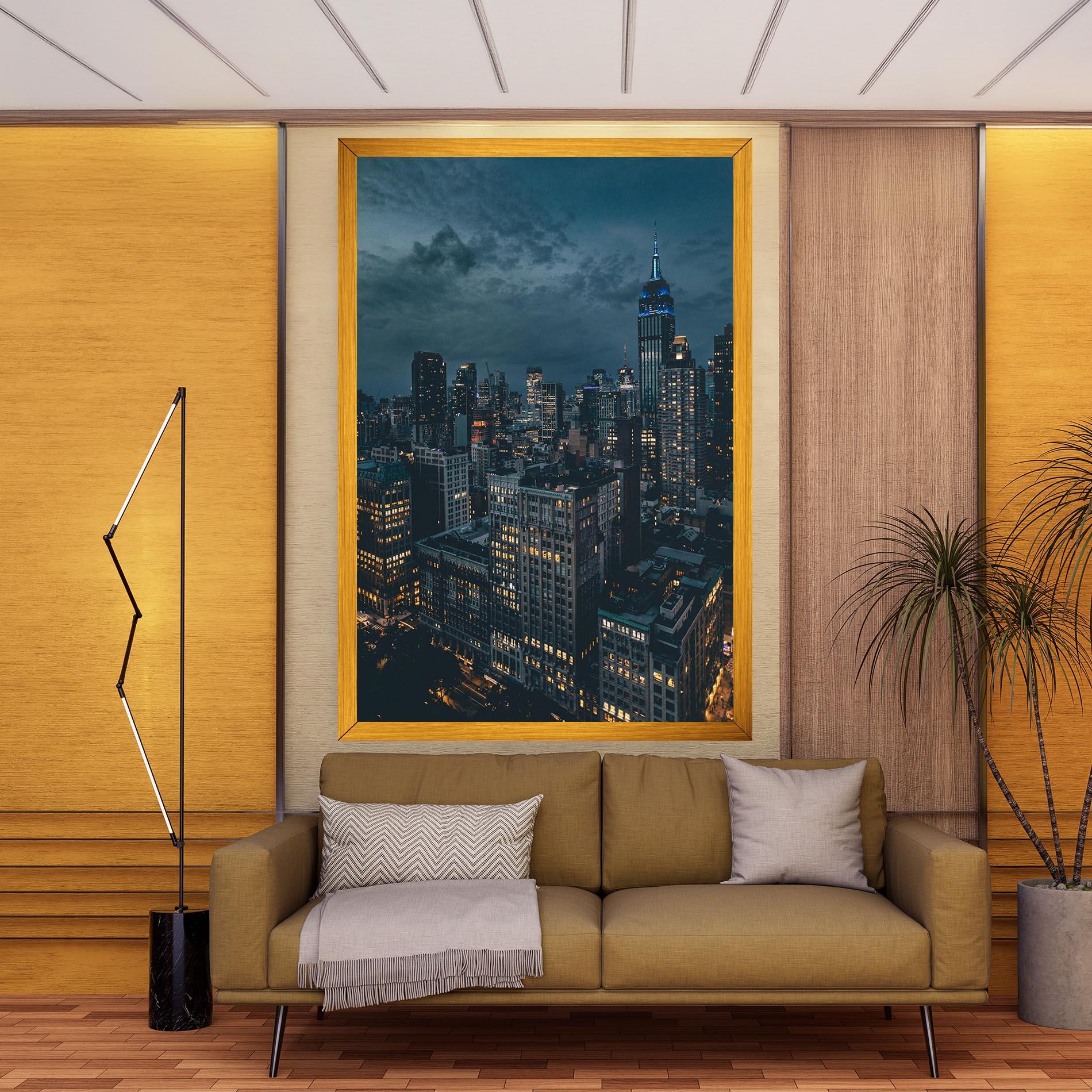 Картина на платно City Night mockup 9