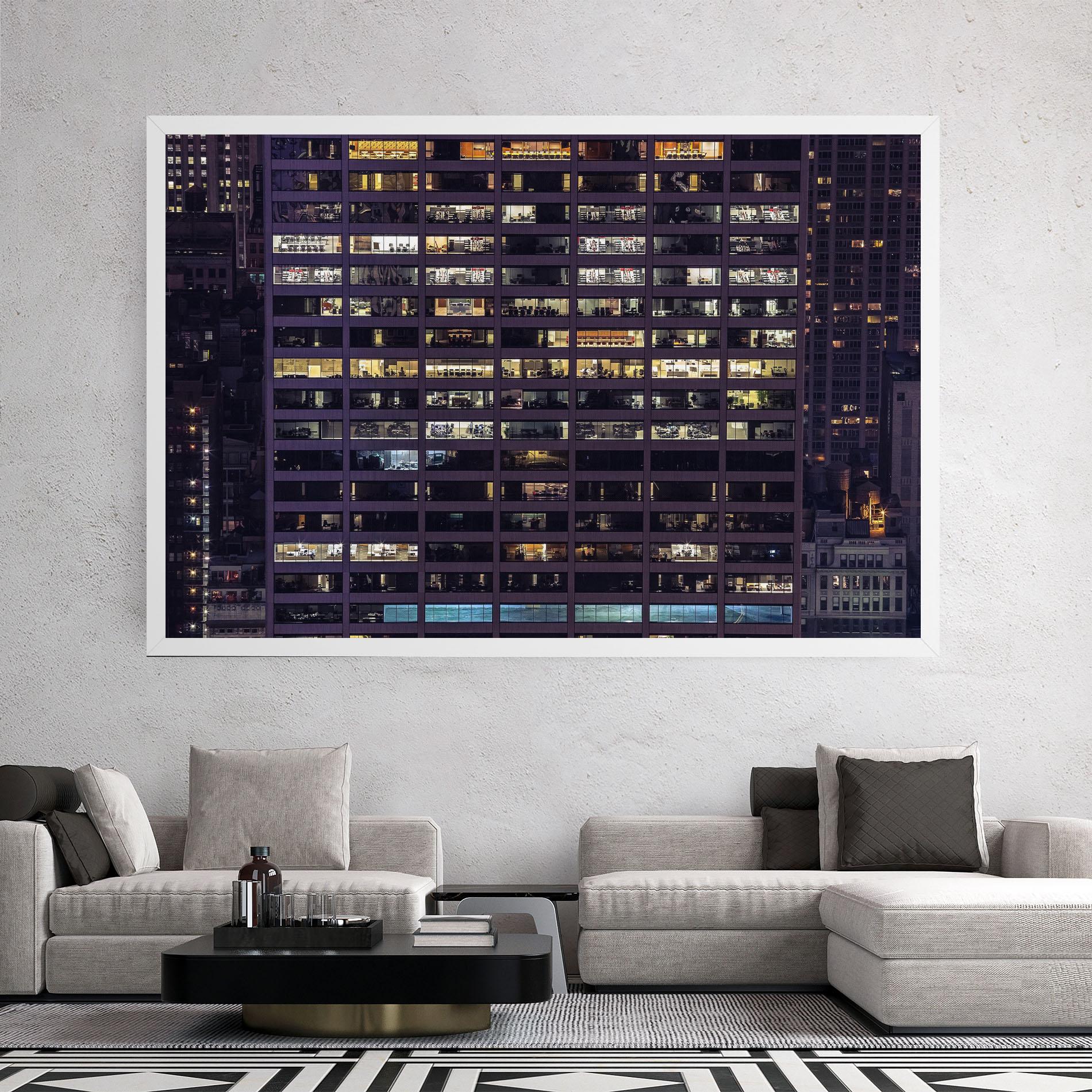 Картина на платно Building Lights mockup 2