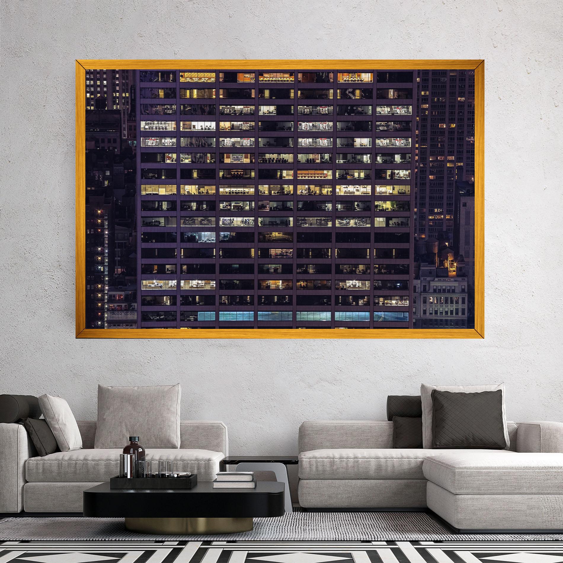 Картина на платно Building Lights mockup 2