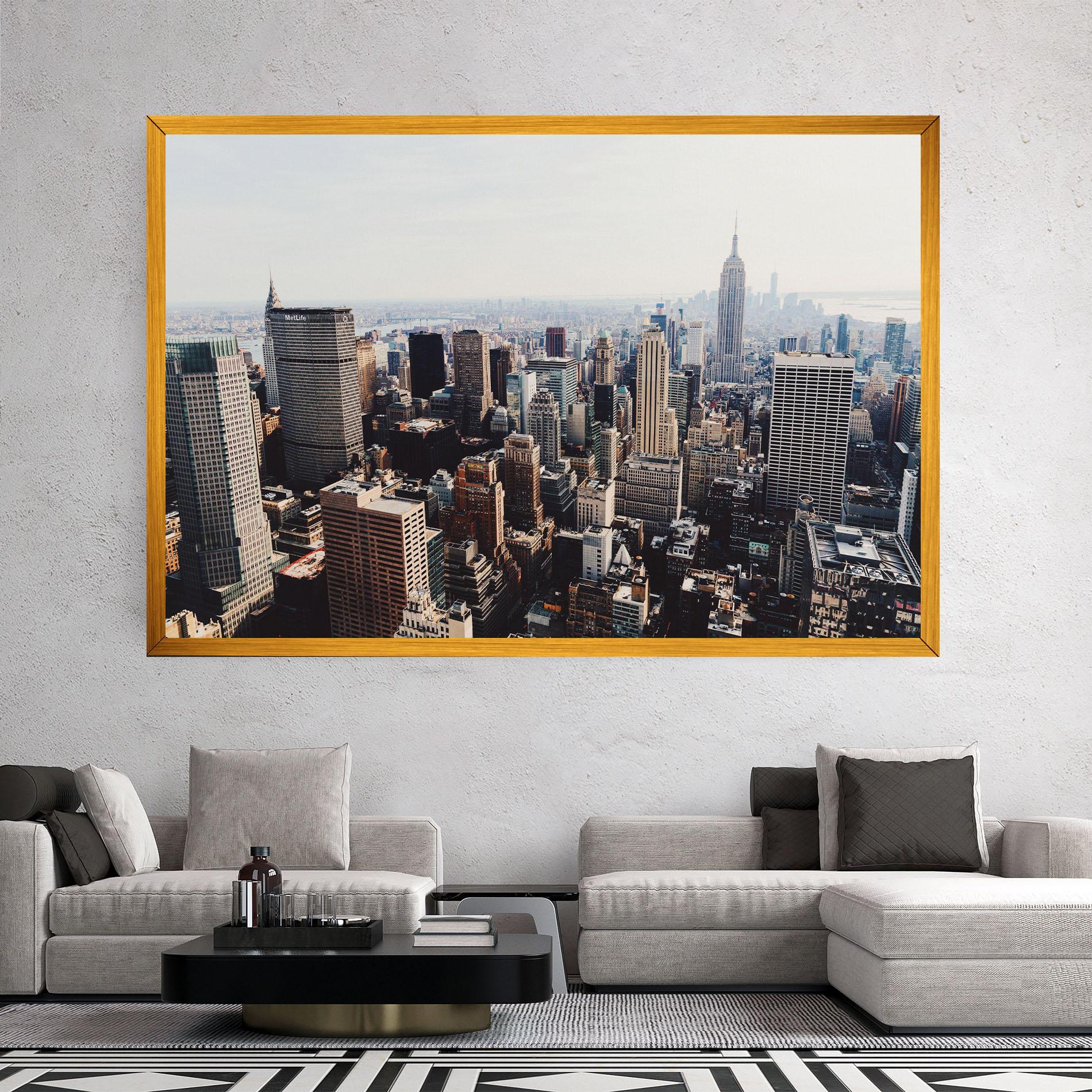 Картина на платно Building Mix View mockup 2