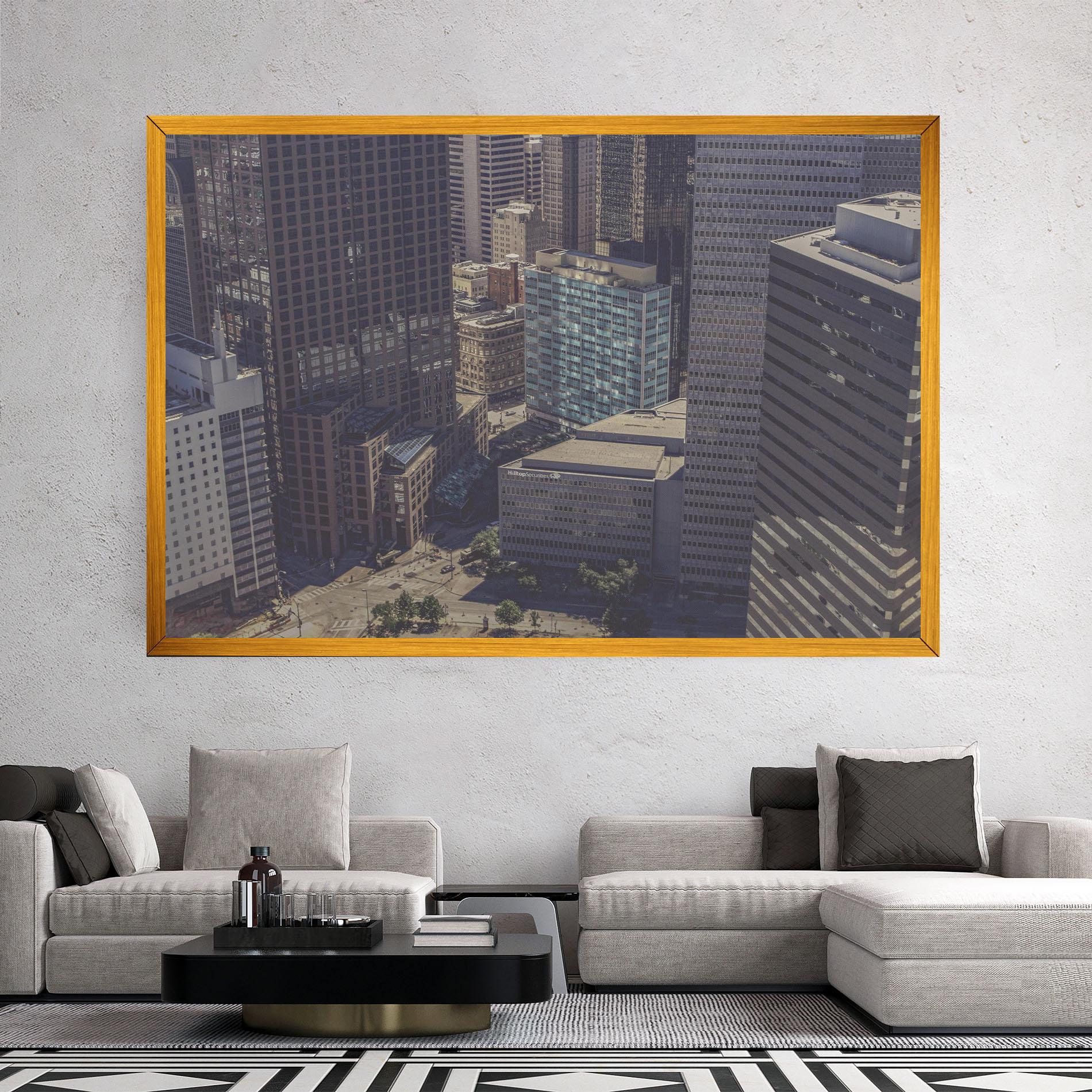 Картина на платно Cream Light Building mockup 2