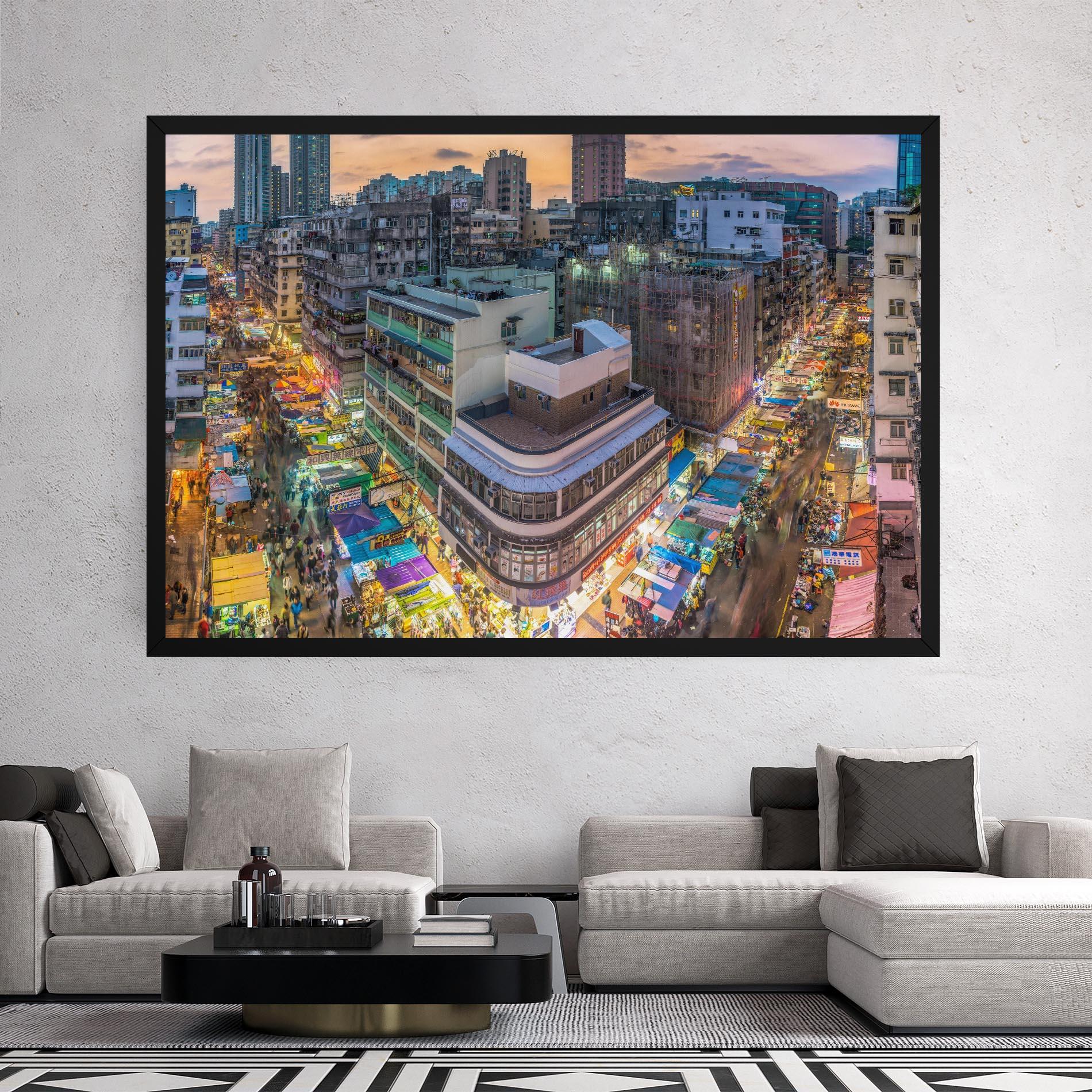 Картина на платно Colorful Building mockup 2