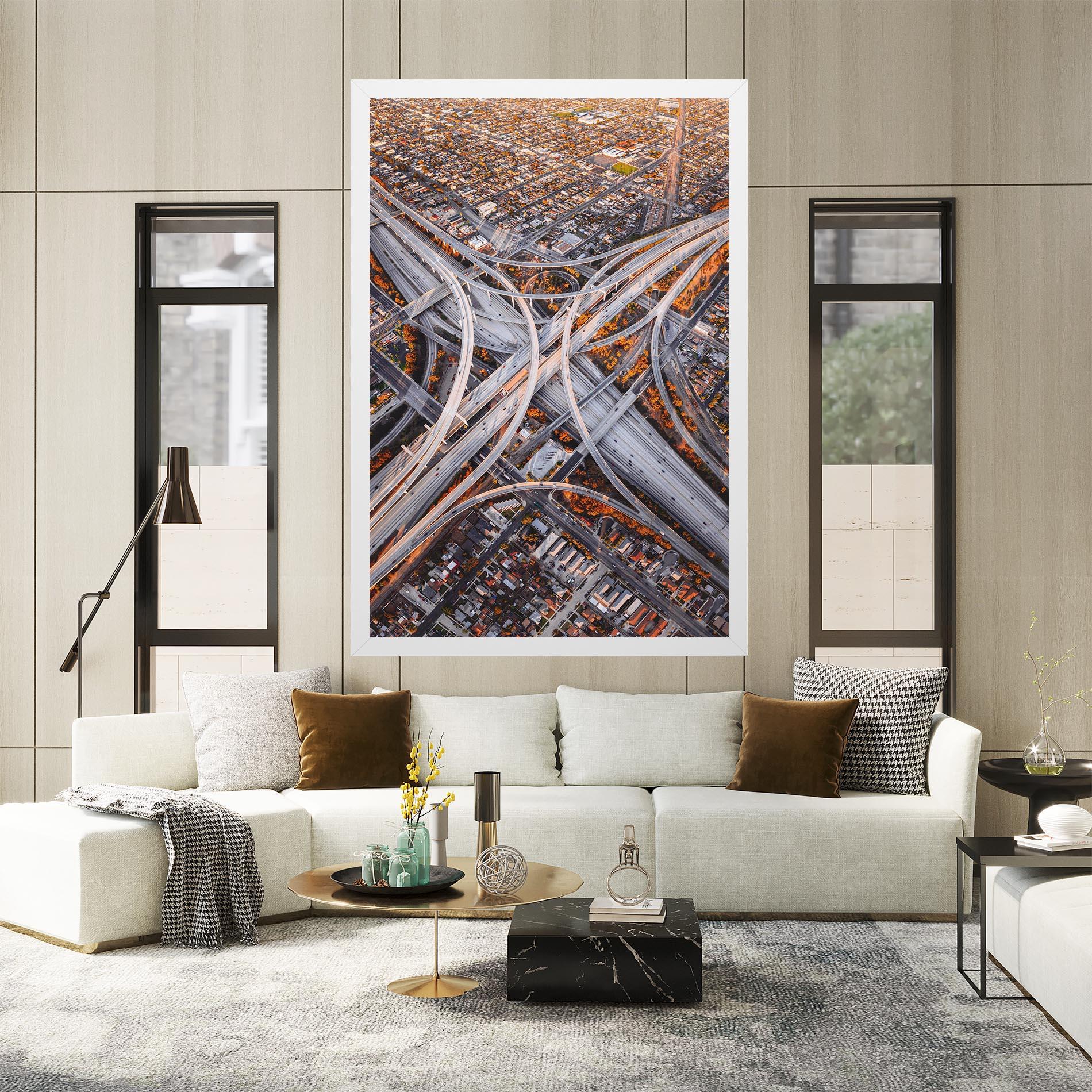 Картина на платно Big Road City mockup 2