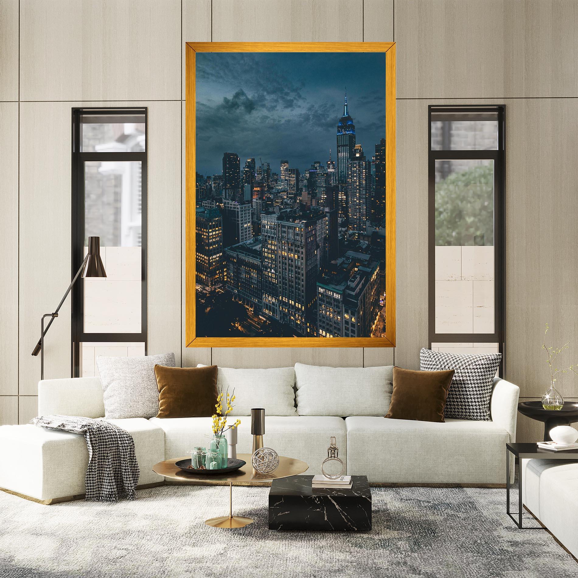 Картина на платно City Night mockup 2