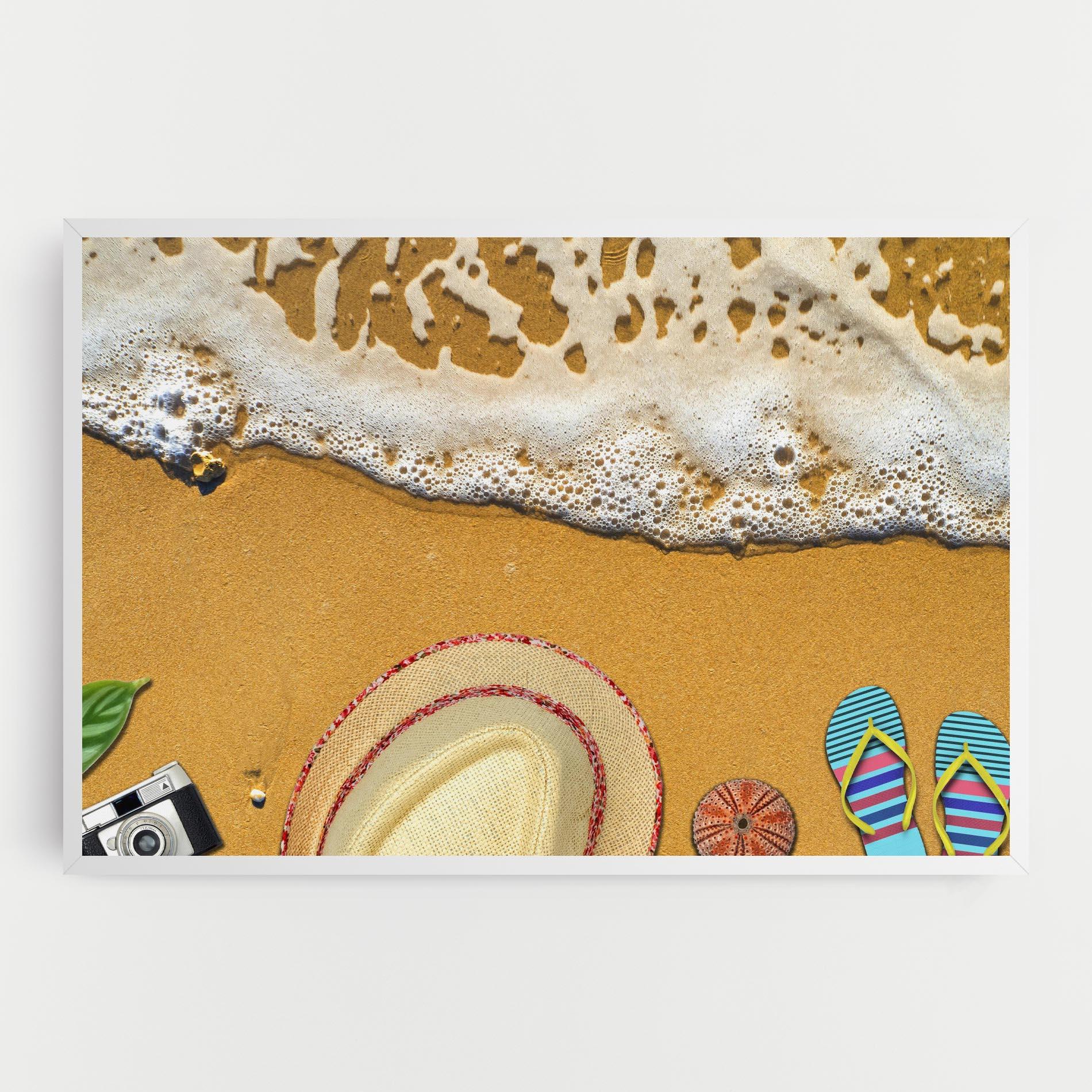 Картина на платно Beach Accessories mockup 0