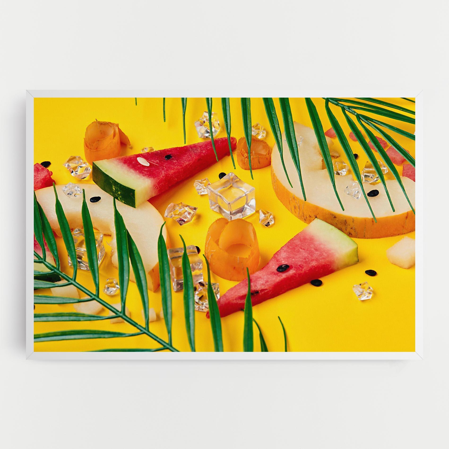 Картина на платно Ice Cubes Fruits mockup 0