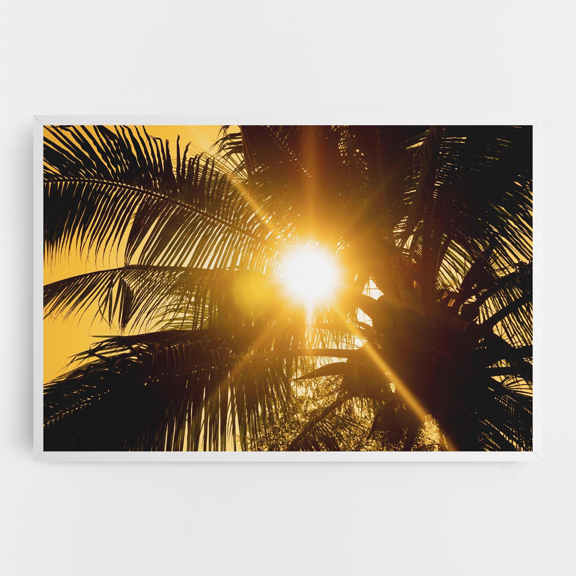 Картина на платно Palm Trees Sun mockup 0